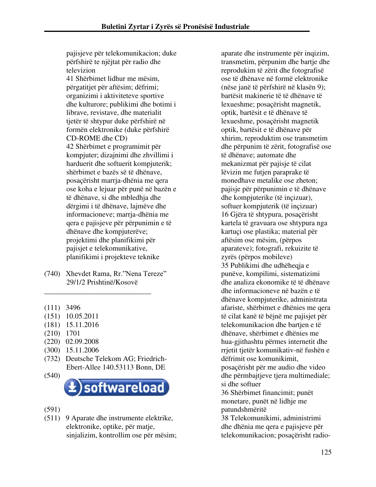 Faqja 125 e buletinit