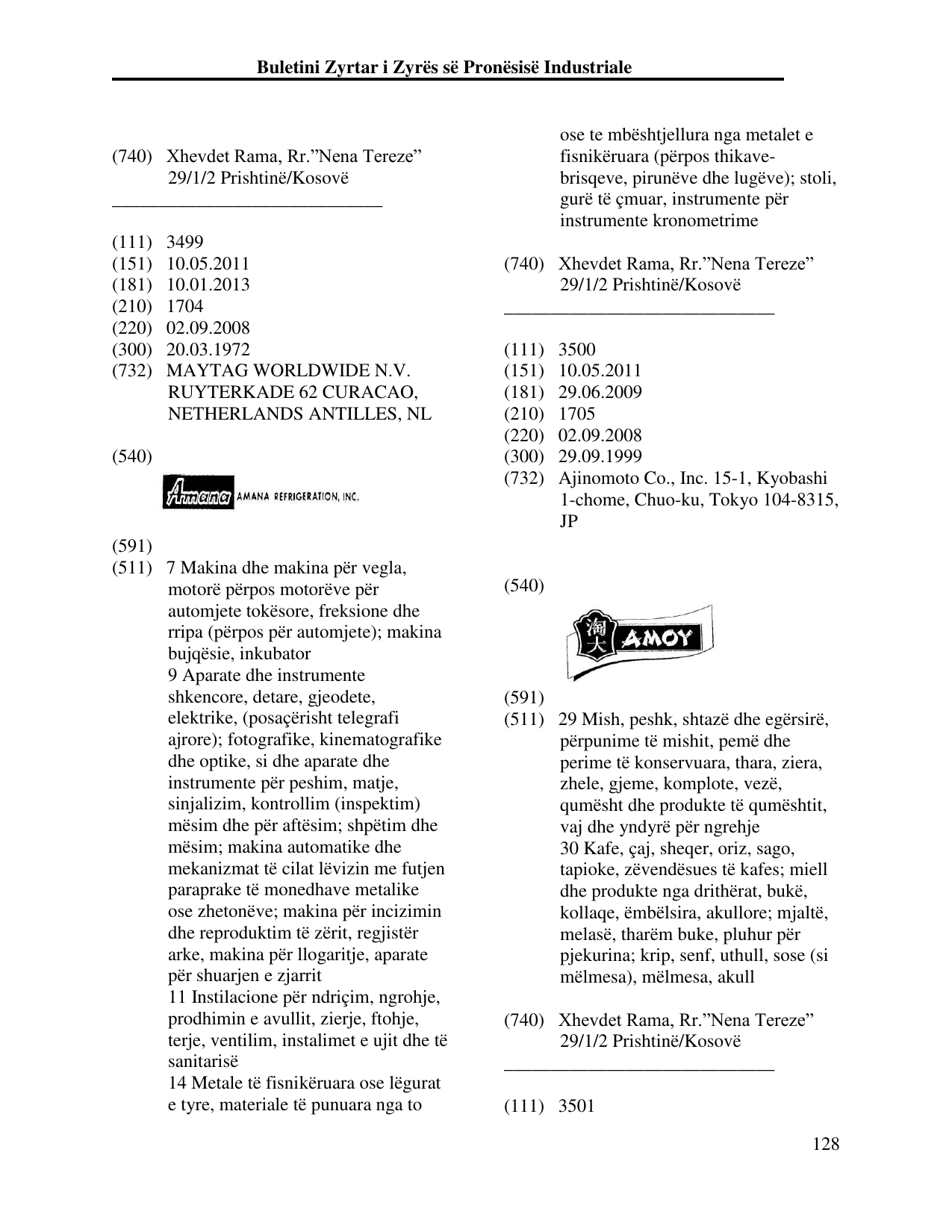 Faqja 128 e buletinit