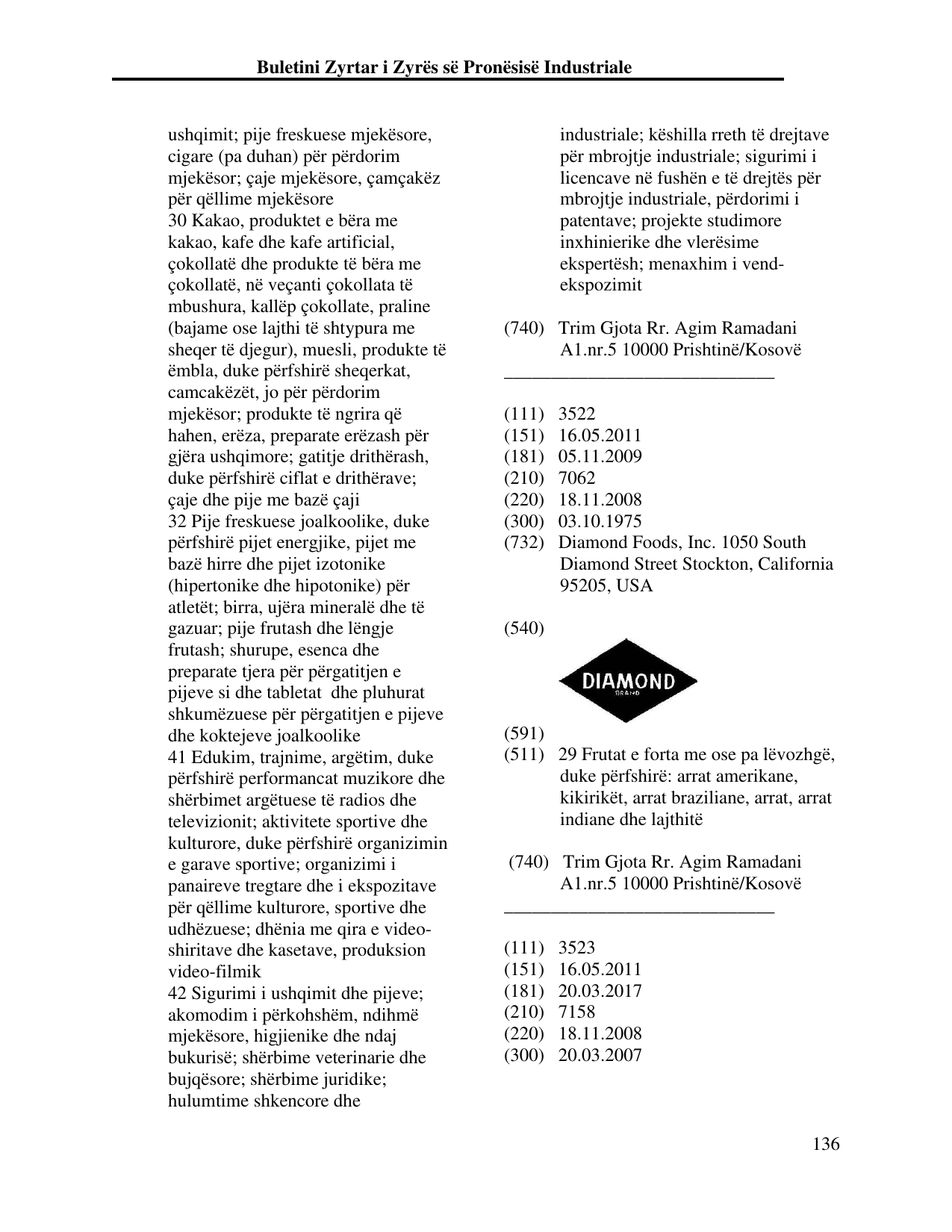 Faqja 136 e buletinit