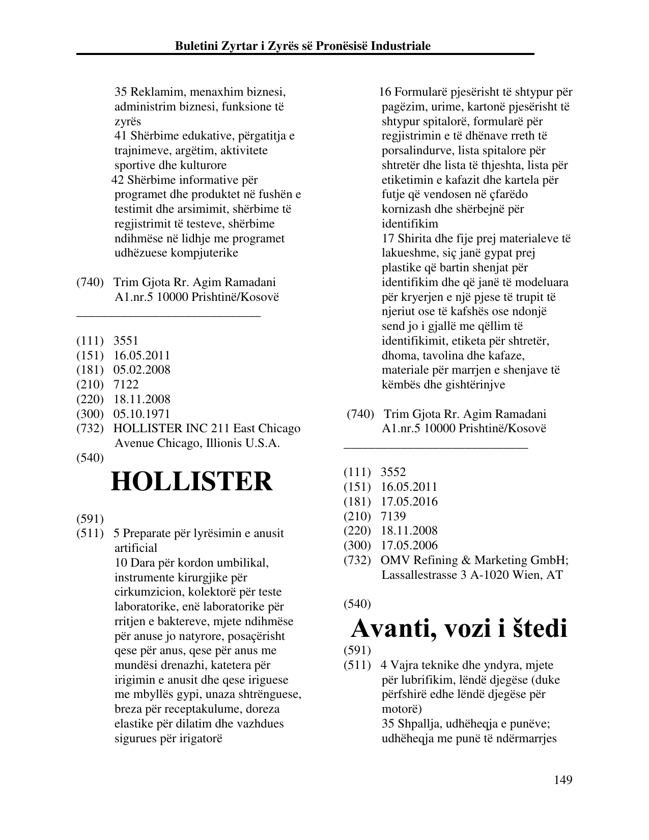 Faqja 149 e buletinit