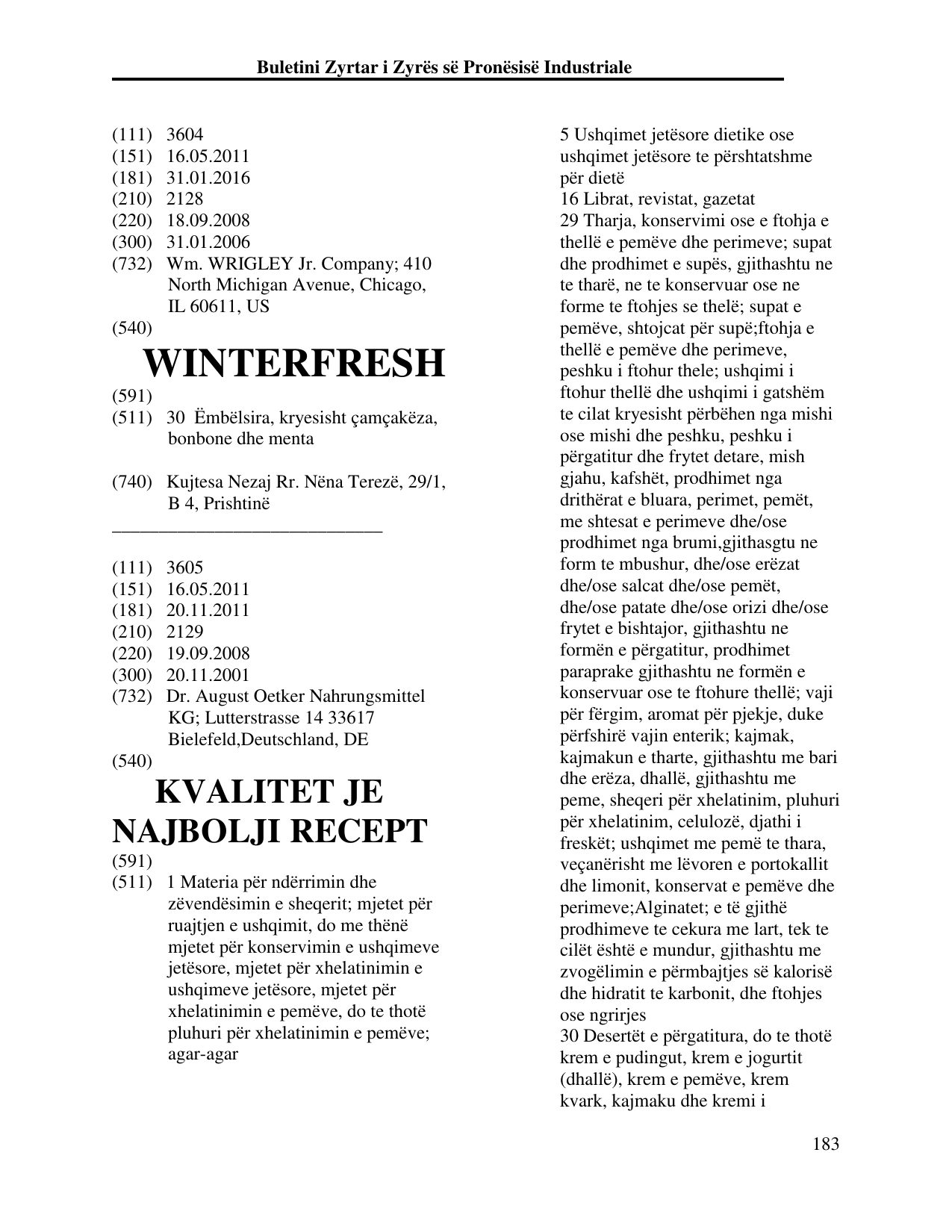 Faqja 183 e buletinit