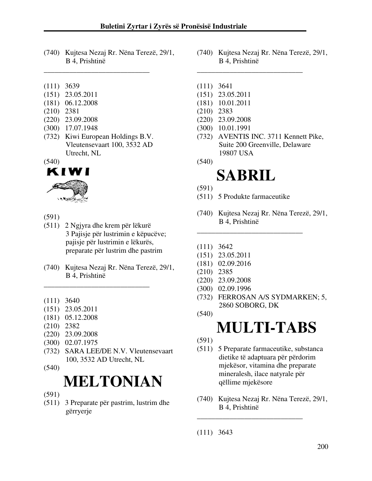 Faqja 200 e buletinit