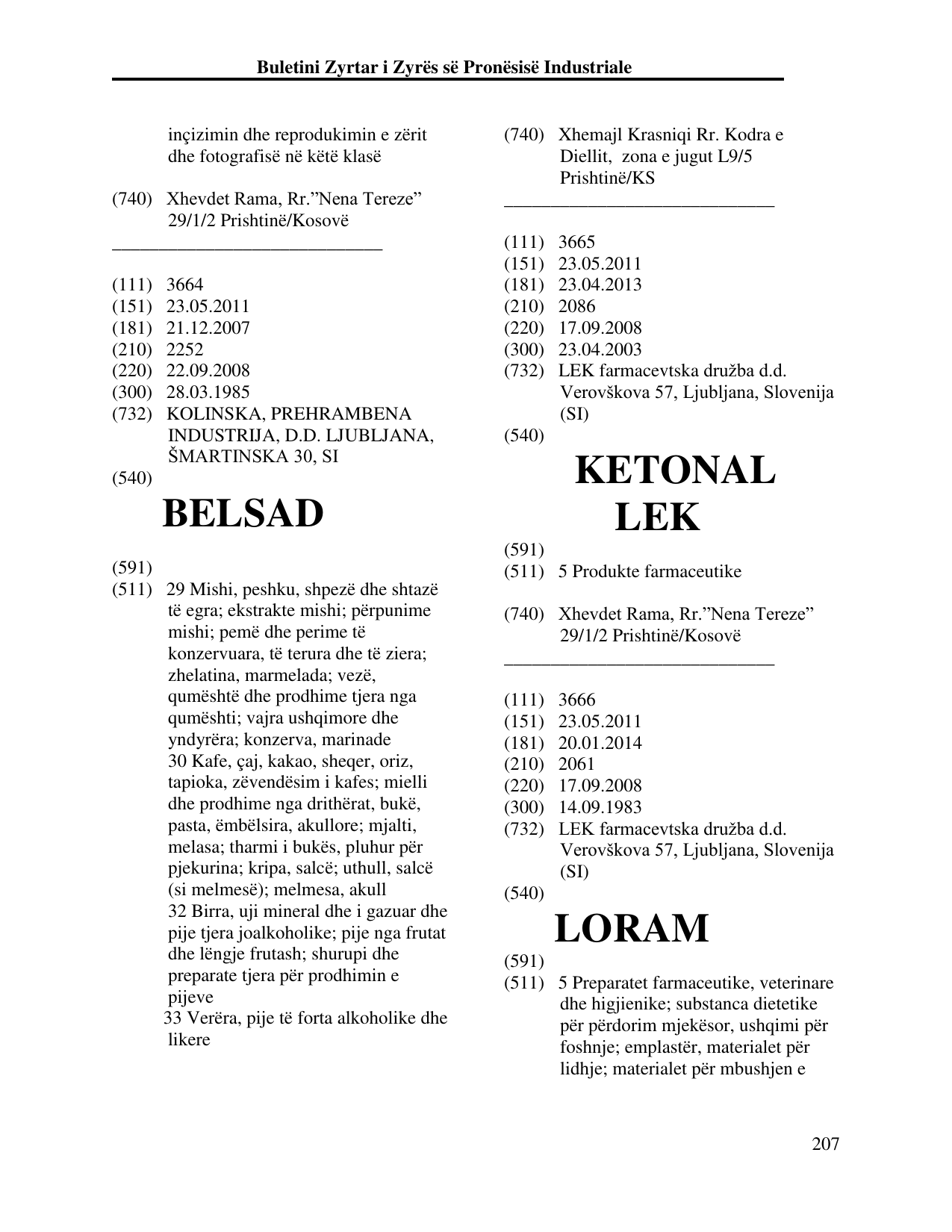 Faqja 207 e buletinit