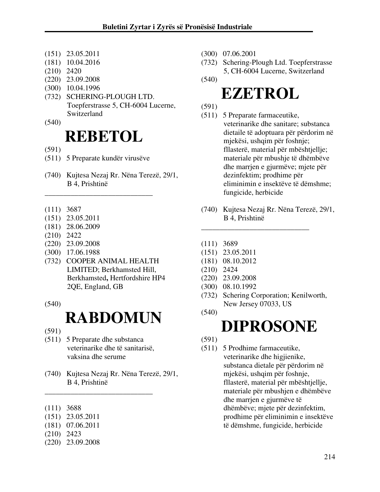 Faqja 214 e buletinit