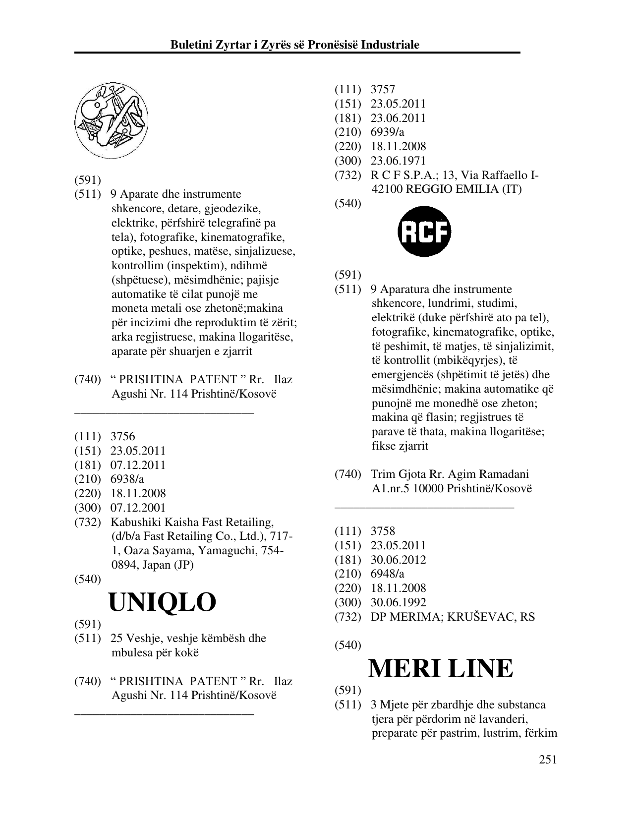 Faqja 251 e buletinit