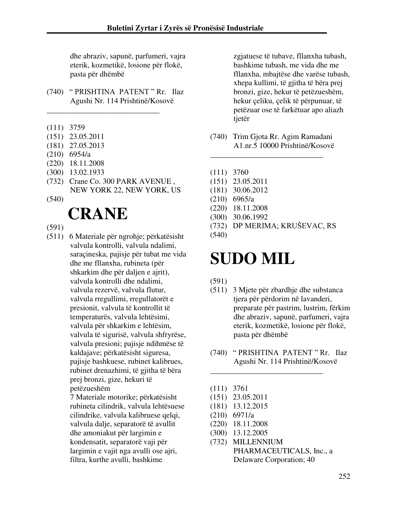 Faqja 252 e buletinit