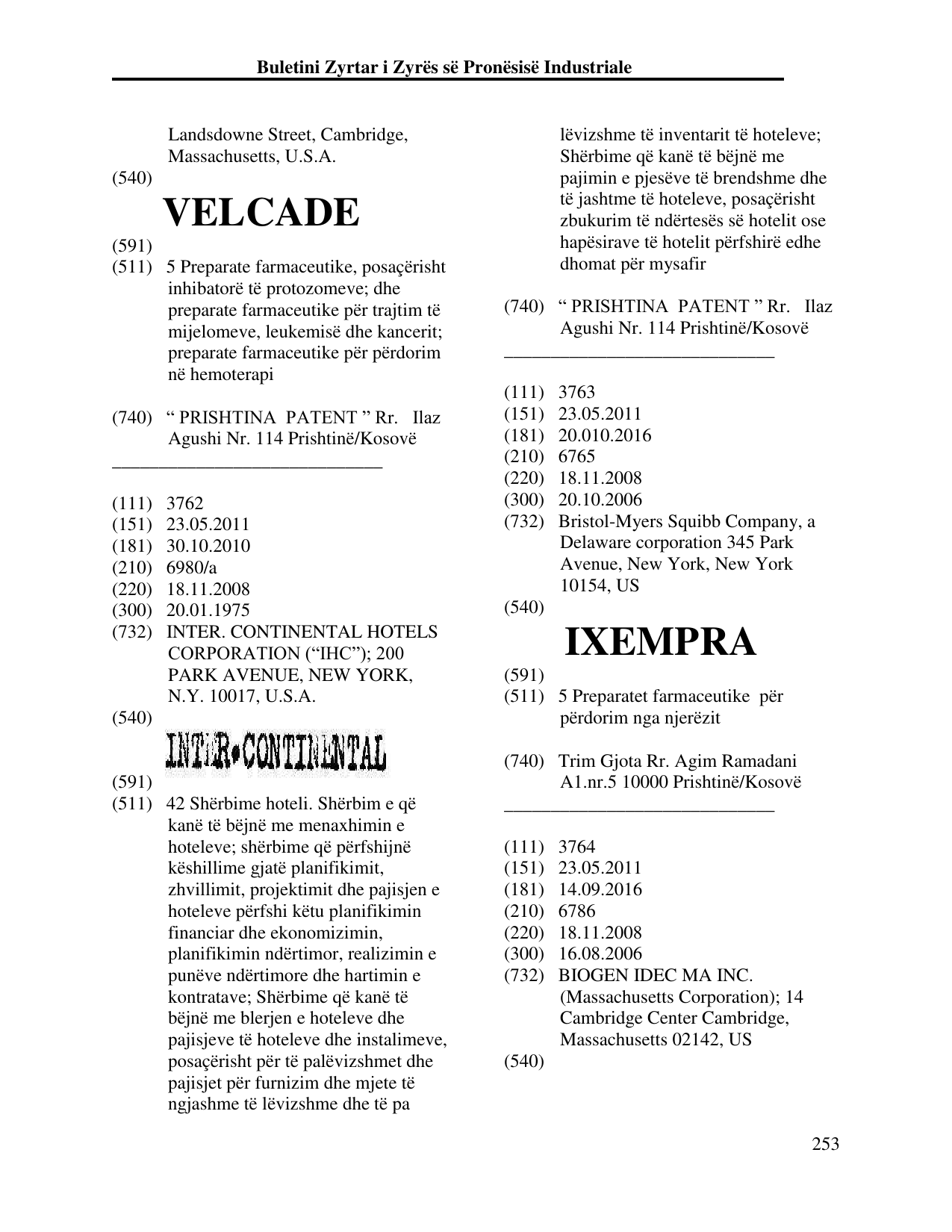 Faqja 253 e buletinit