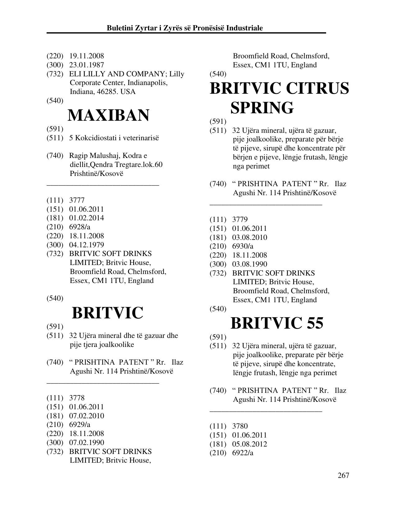 Faqja 267 e buletinit
