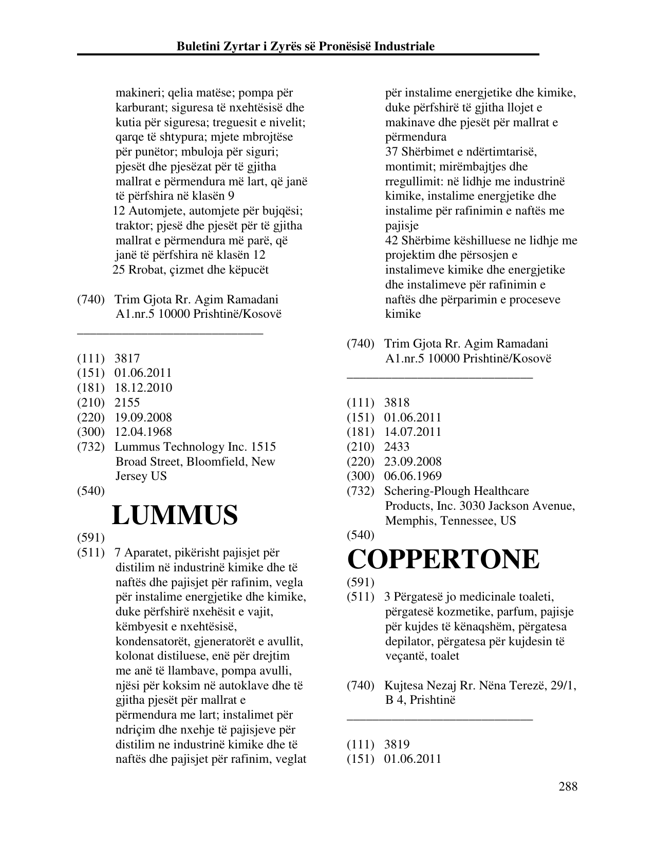 Faqja 288 e buletinit