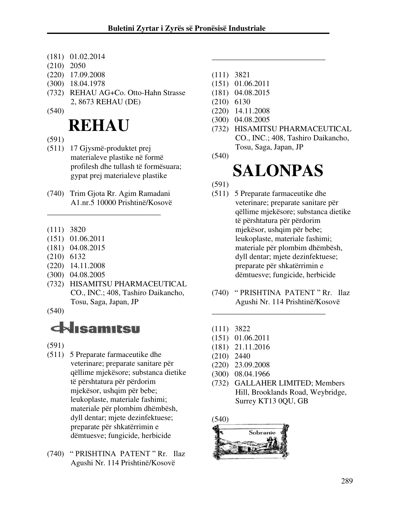 Faqja 289 e buletinit
