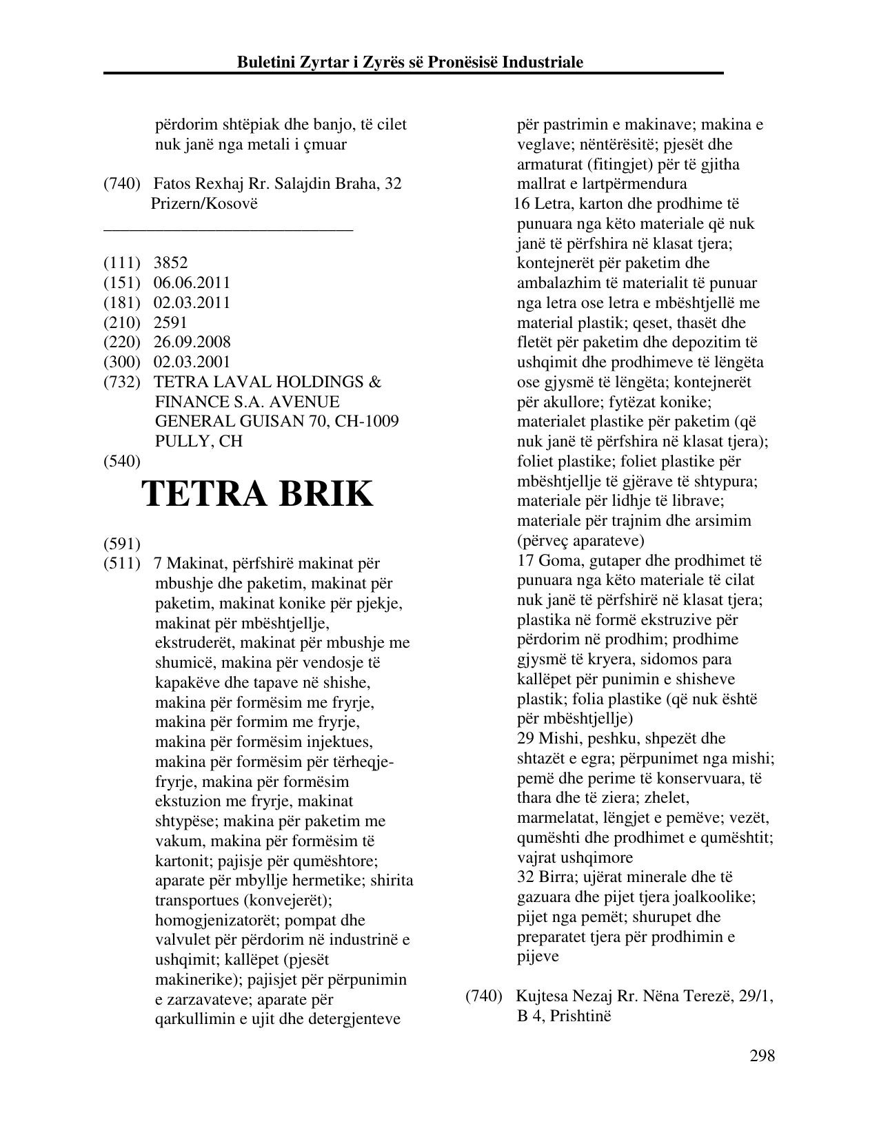 Faqja 298 e buletinit