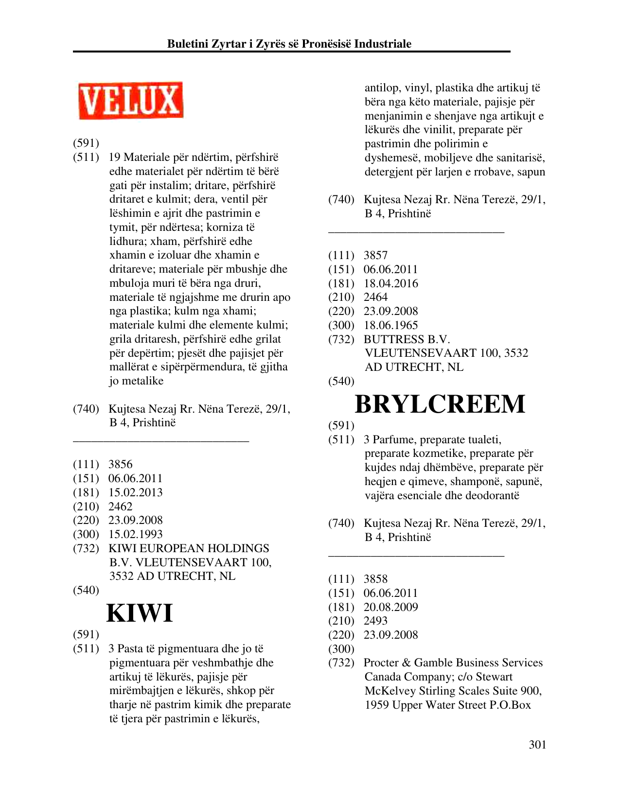 Faqja 301 e buletinit
