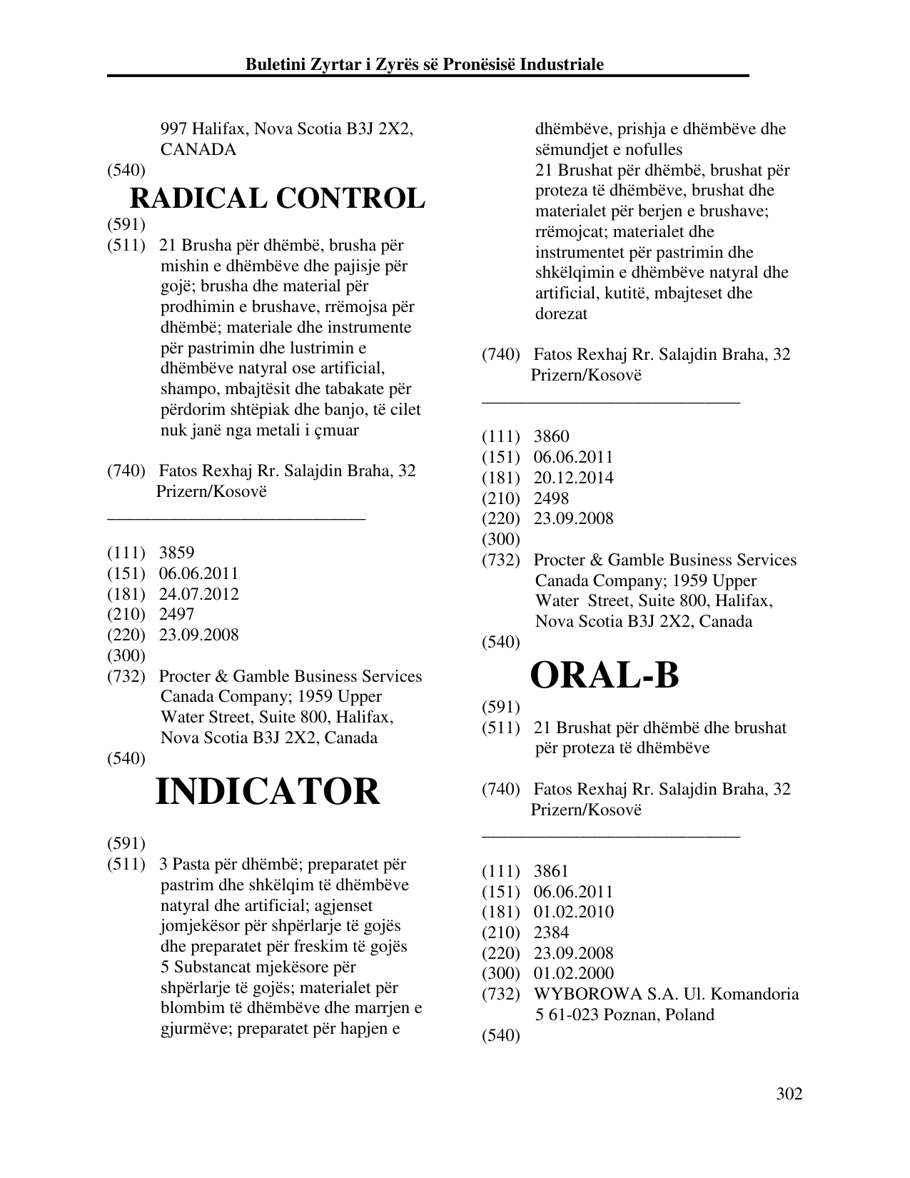 Faqja 302 e buletinit