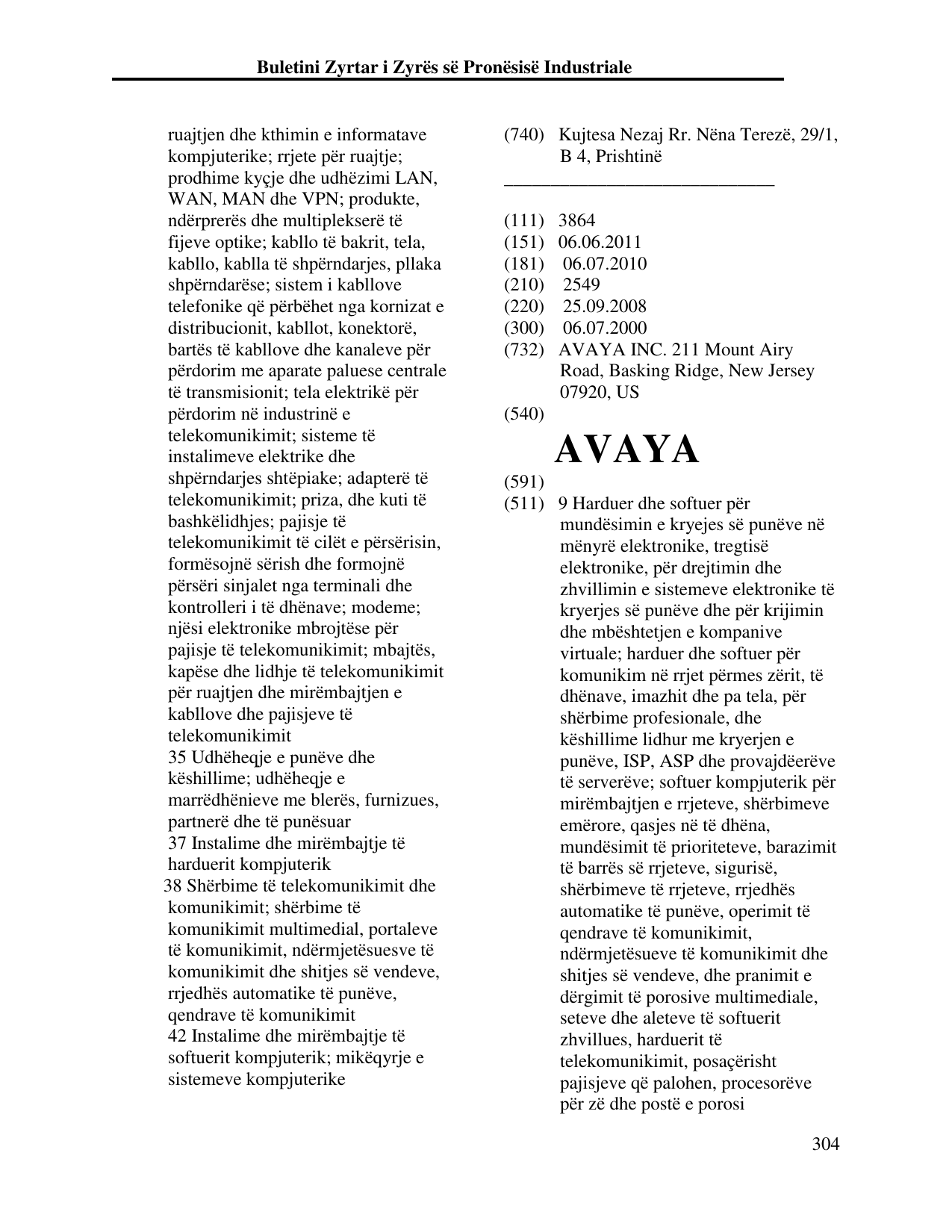 Faqja 304 e buletinit