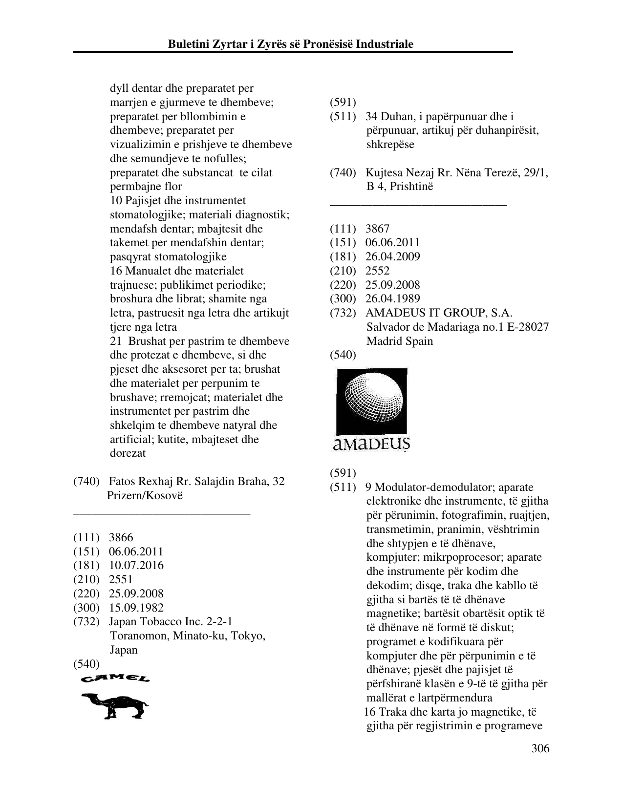 Faqja 306 e buletinit
