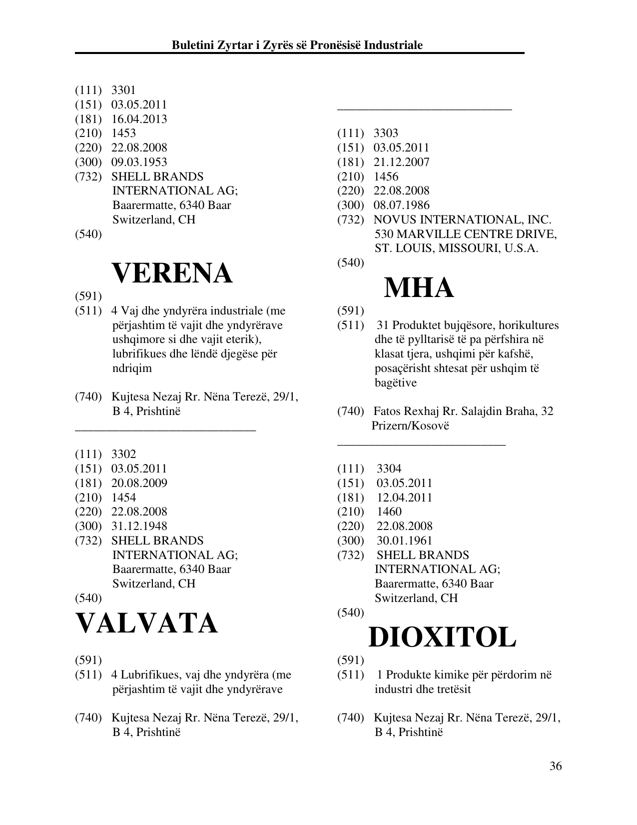 Faqja 36 e buletinit