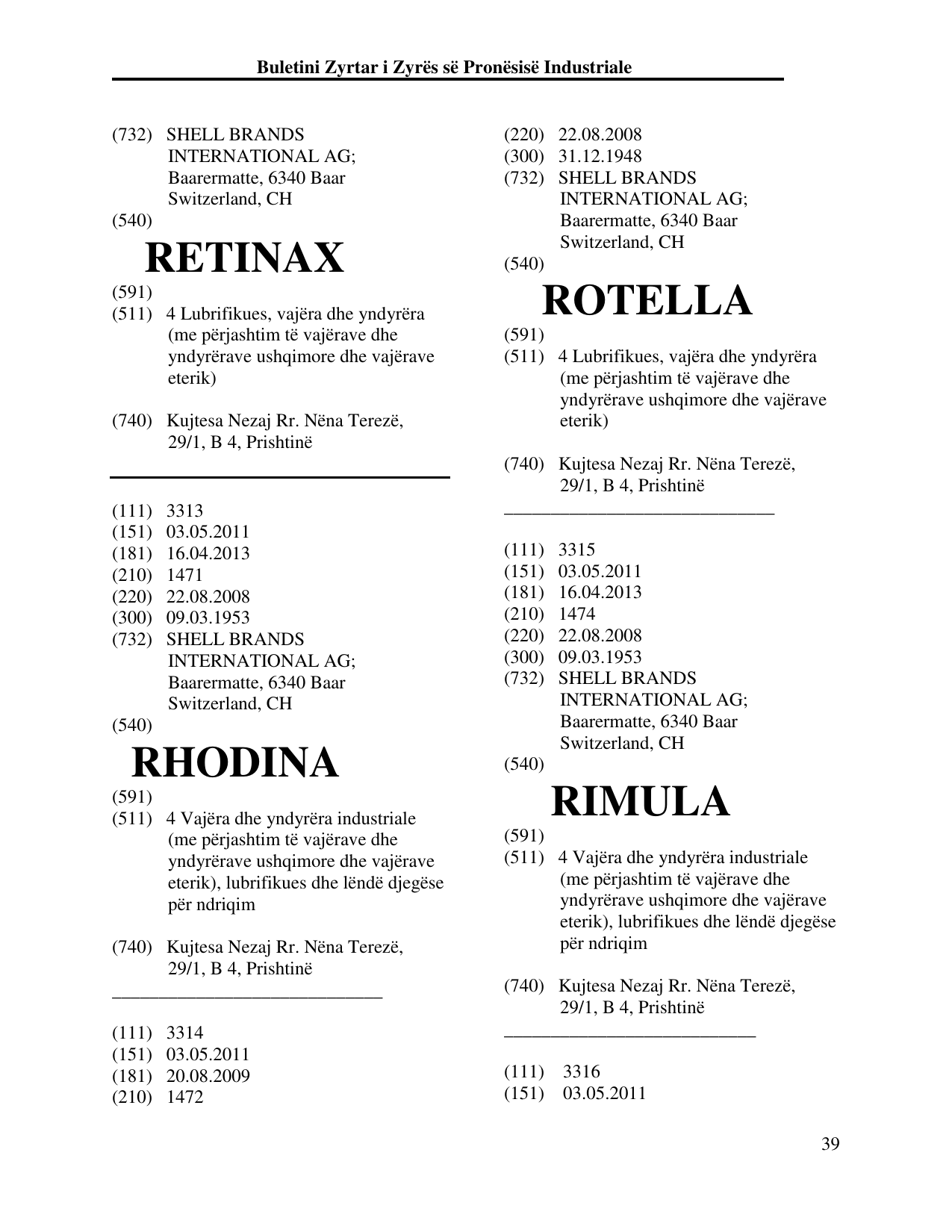 Faqja 39 e buletinit