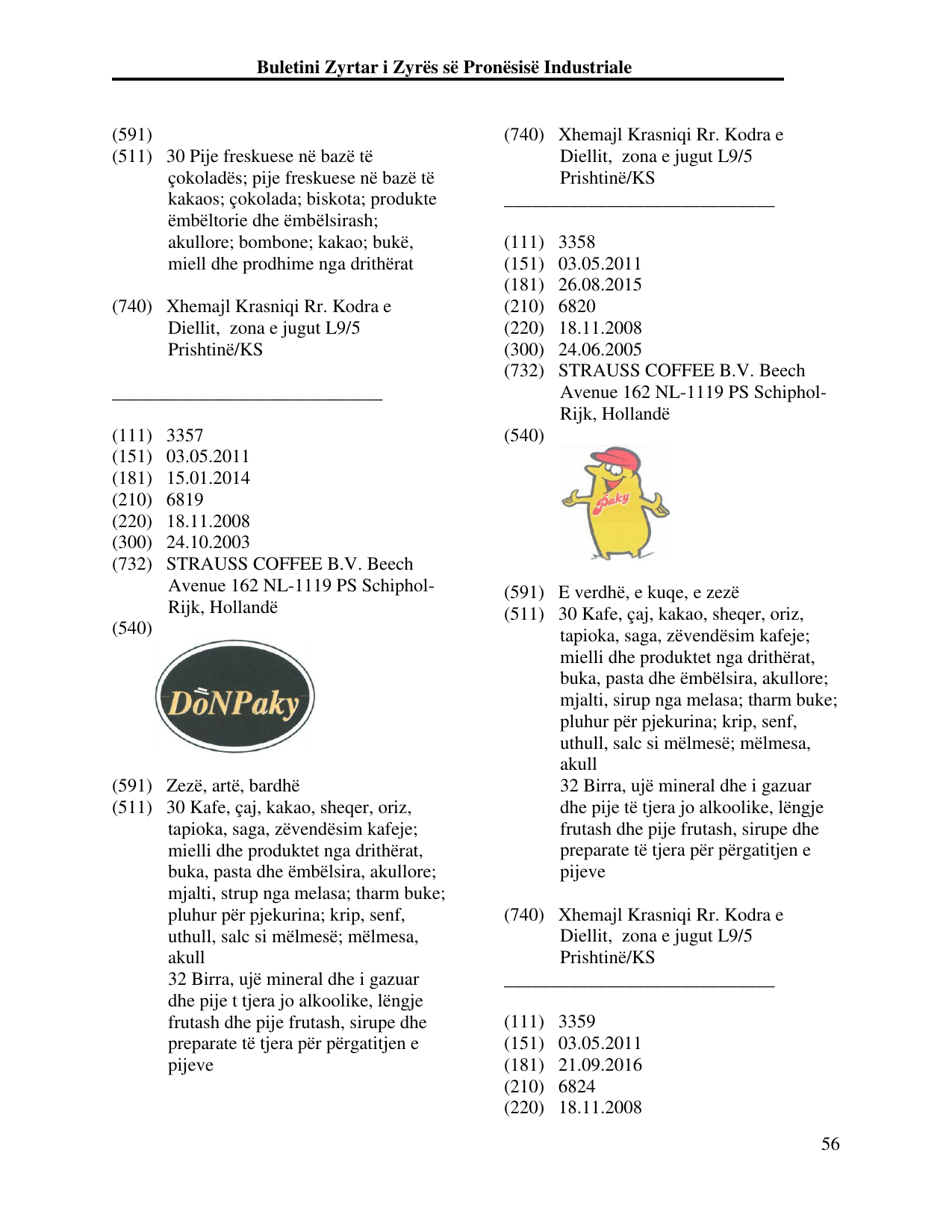 Faqja 56 e buletinit