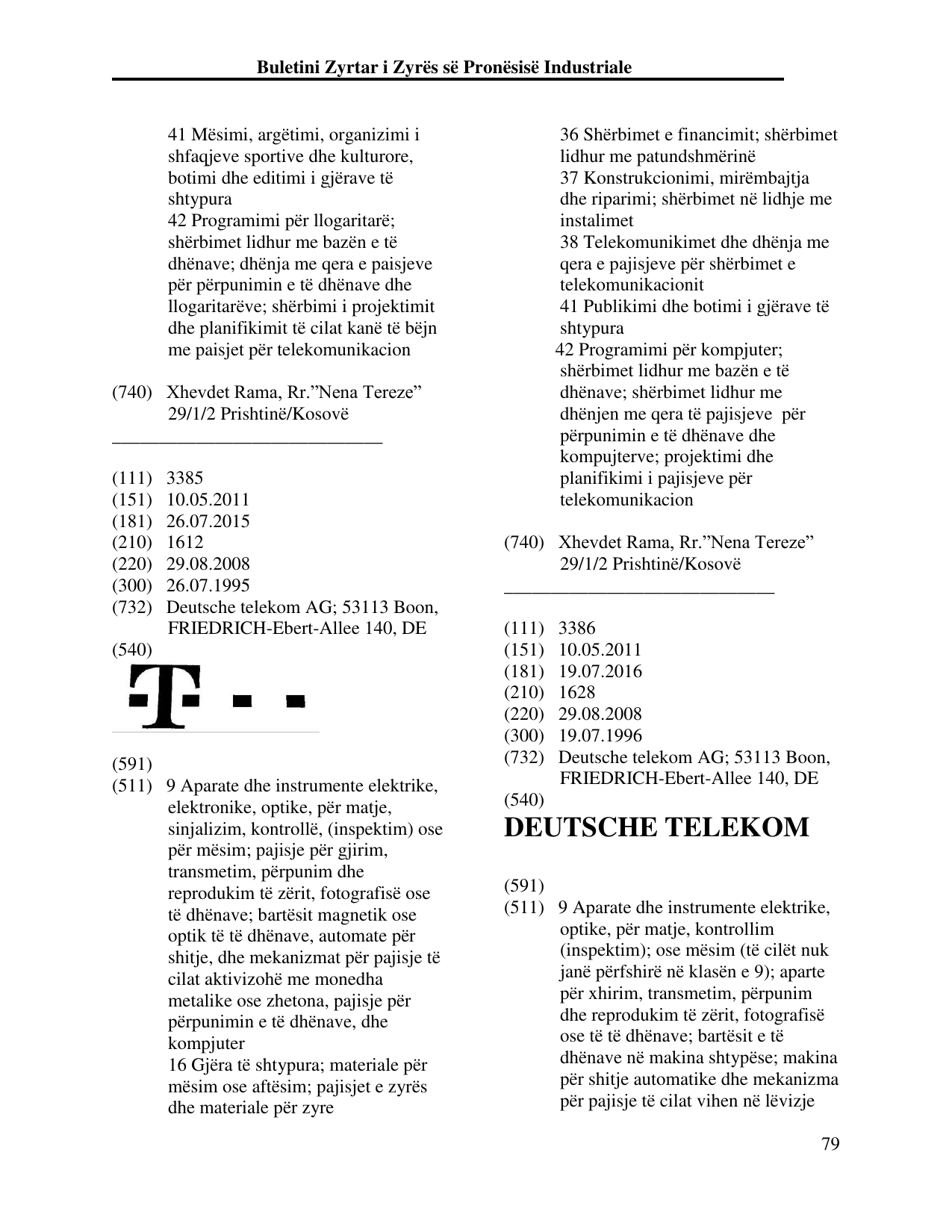 Faqja 79 e buletinit