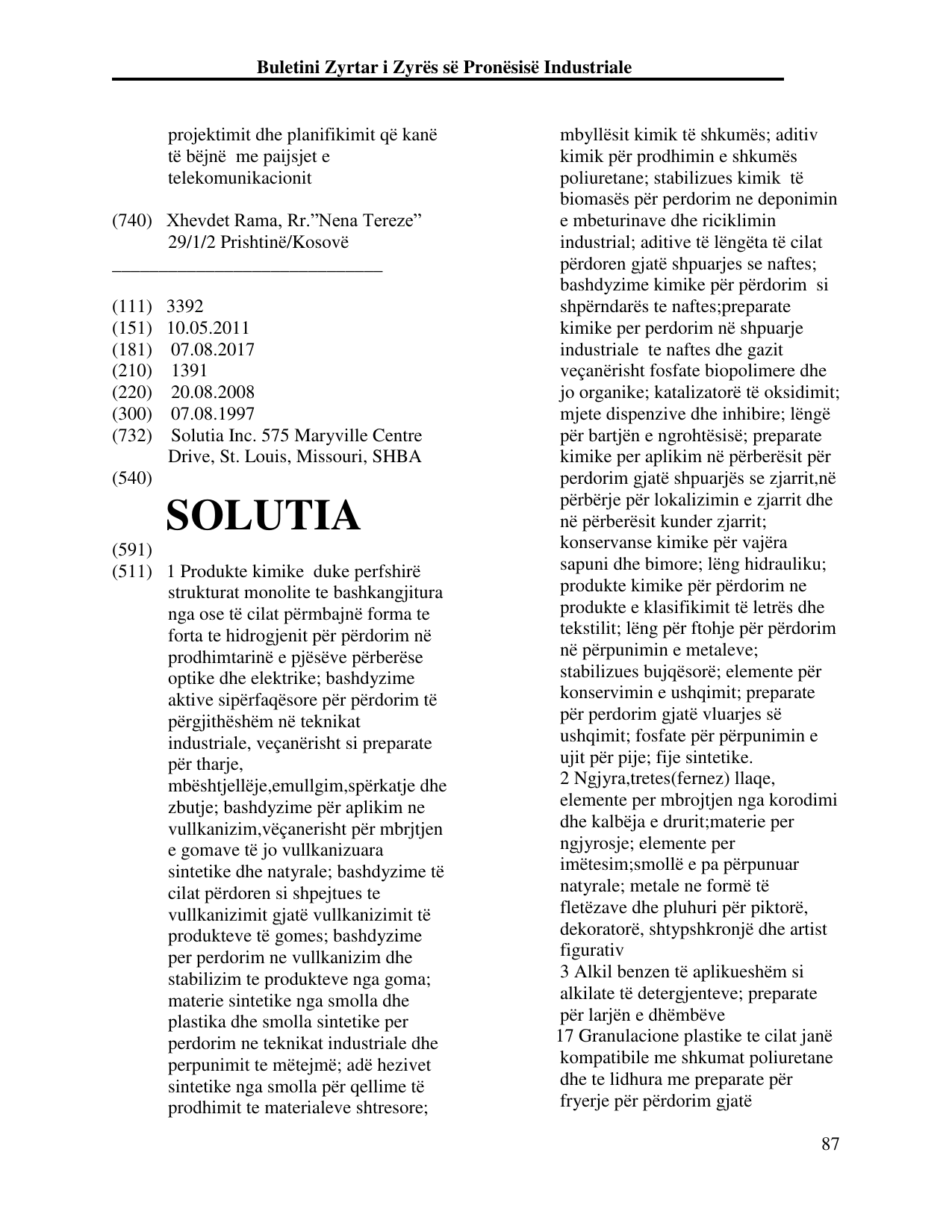 Faqja 87 e buletinit