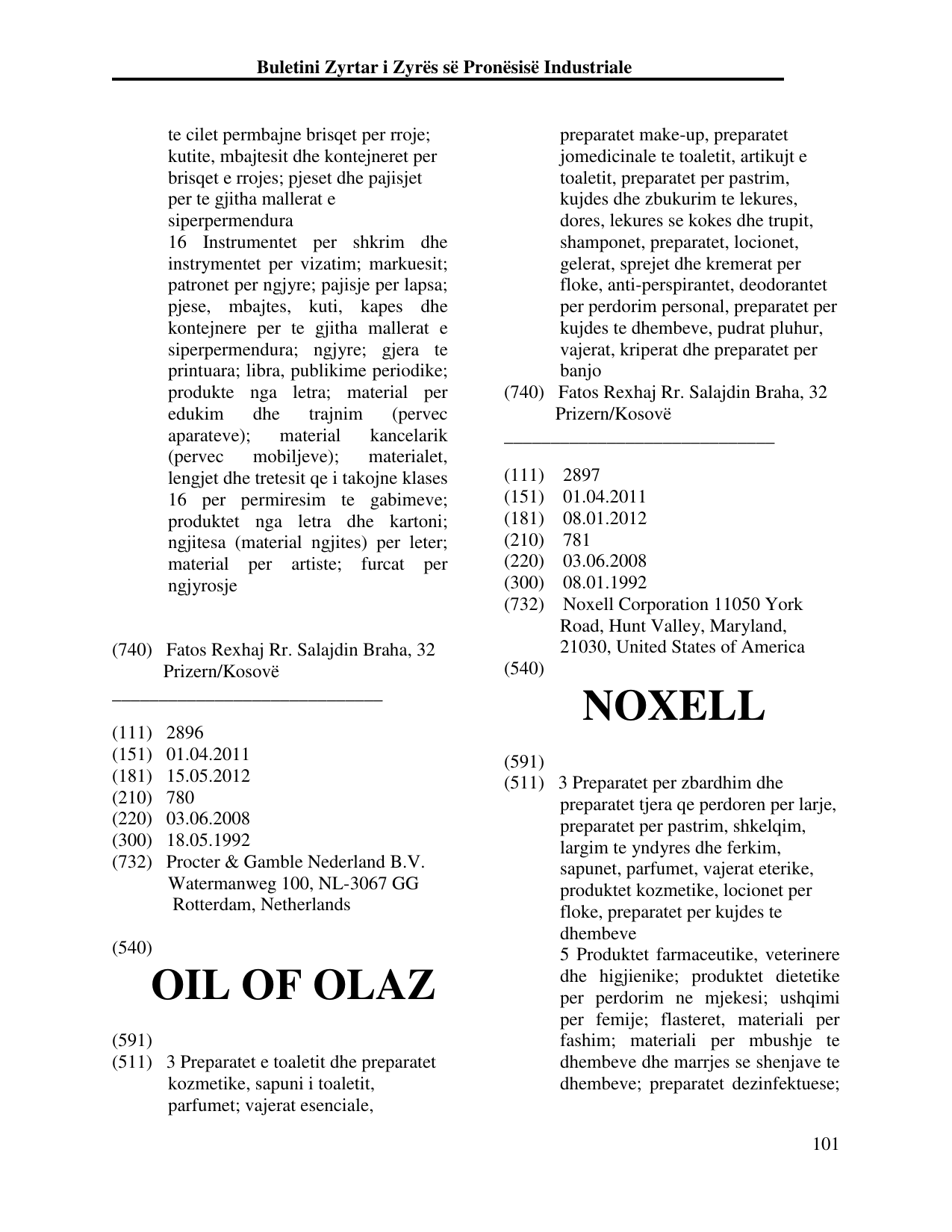 Faqja 101 e buletinit