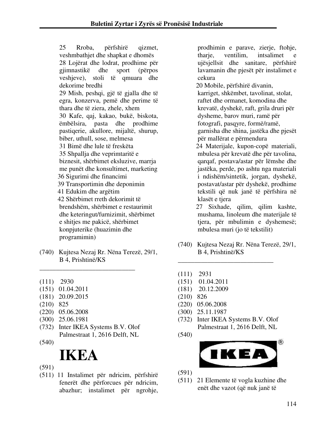 Faqja 114 e buletinit
