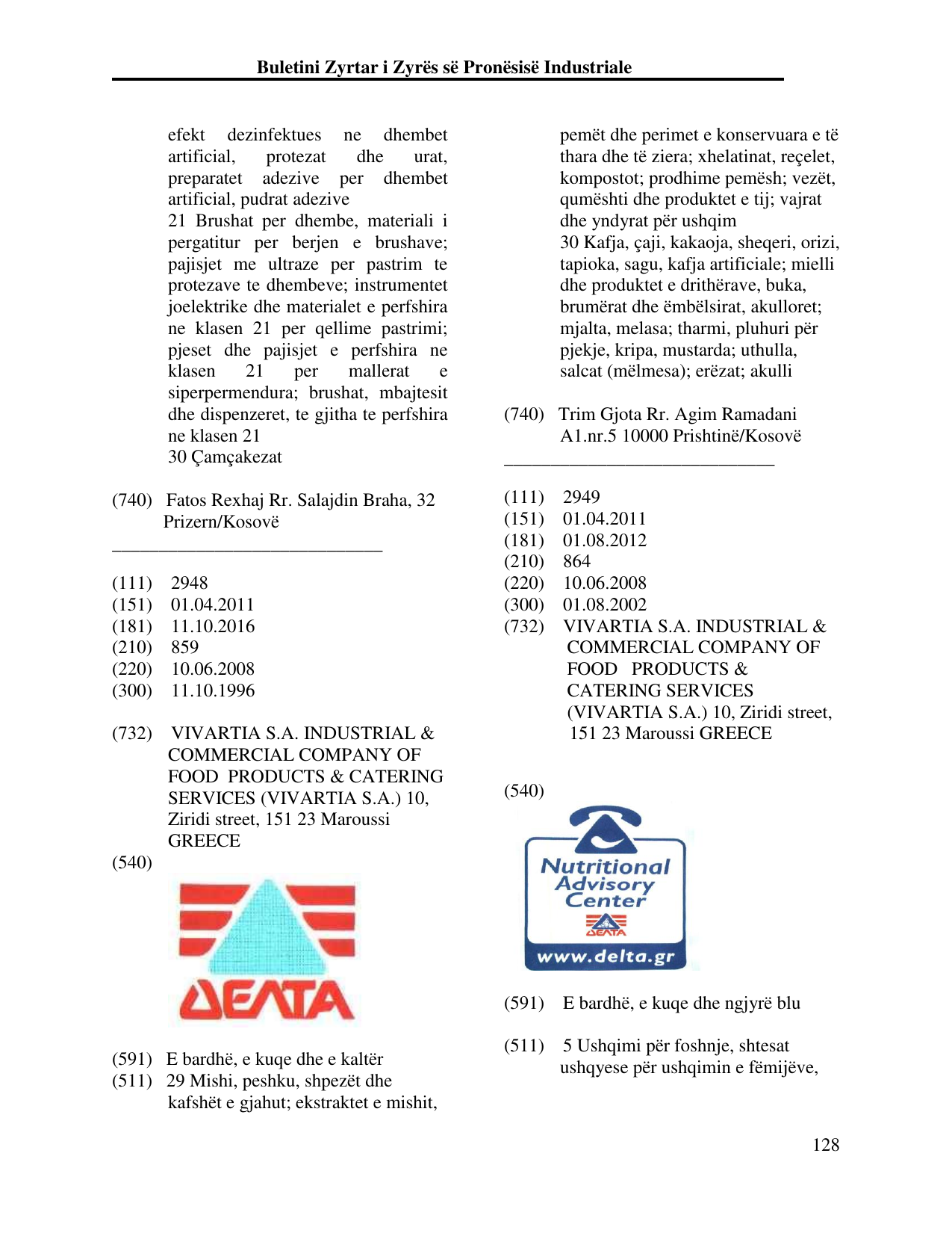 Faqja 128 e buletinit