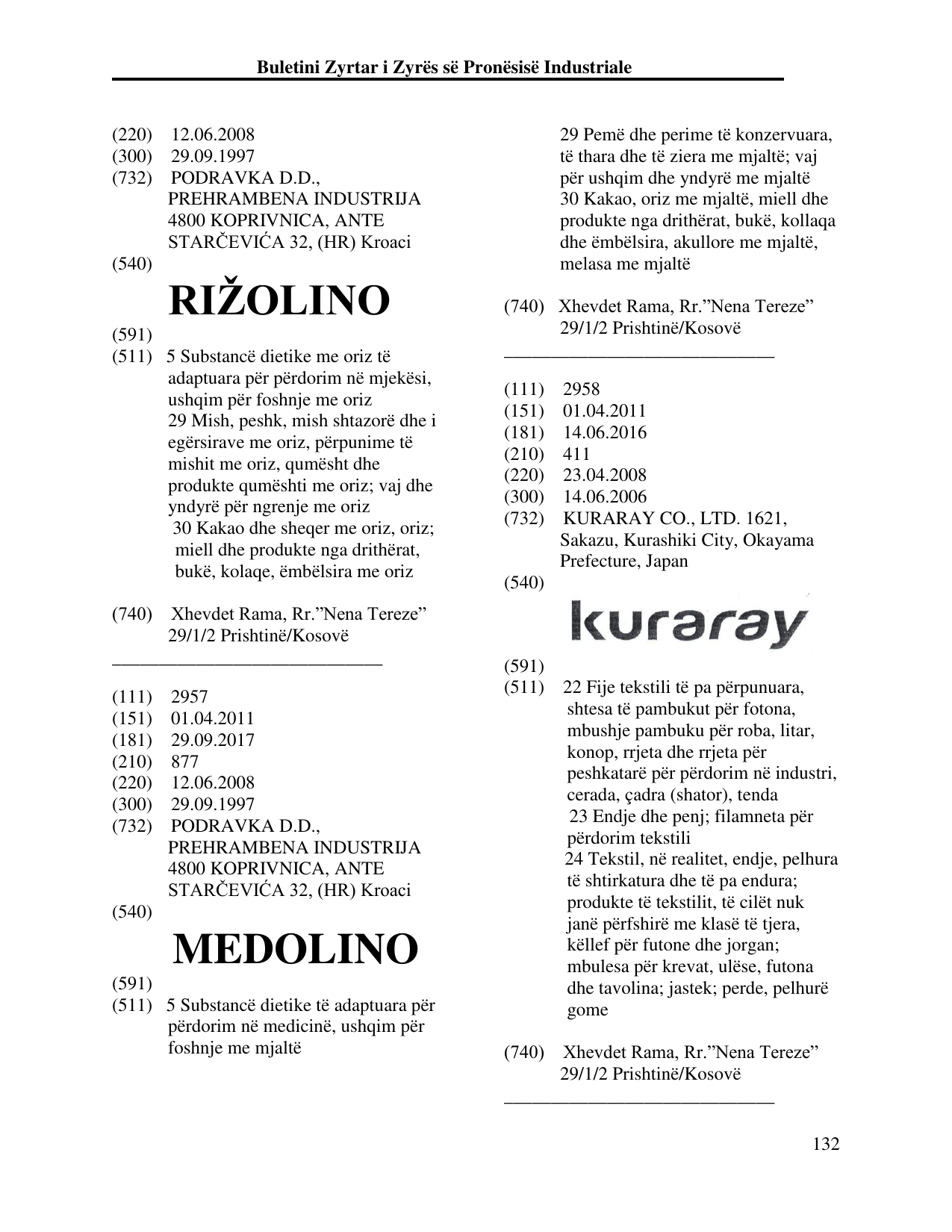 Faqja 132 e buletinit