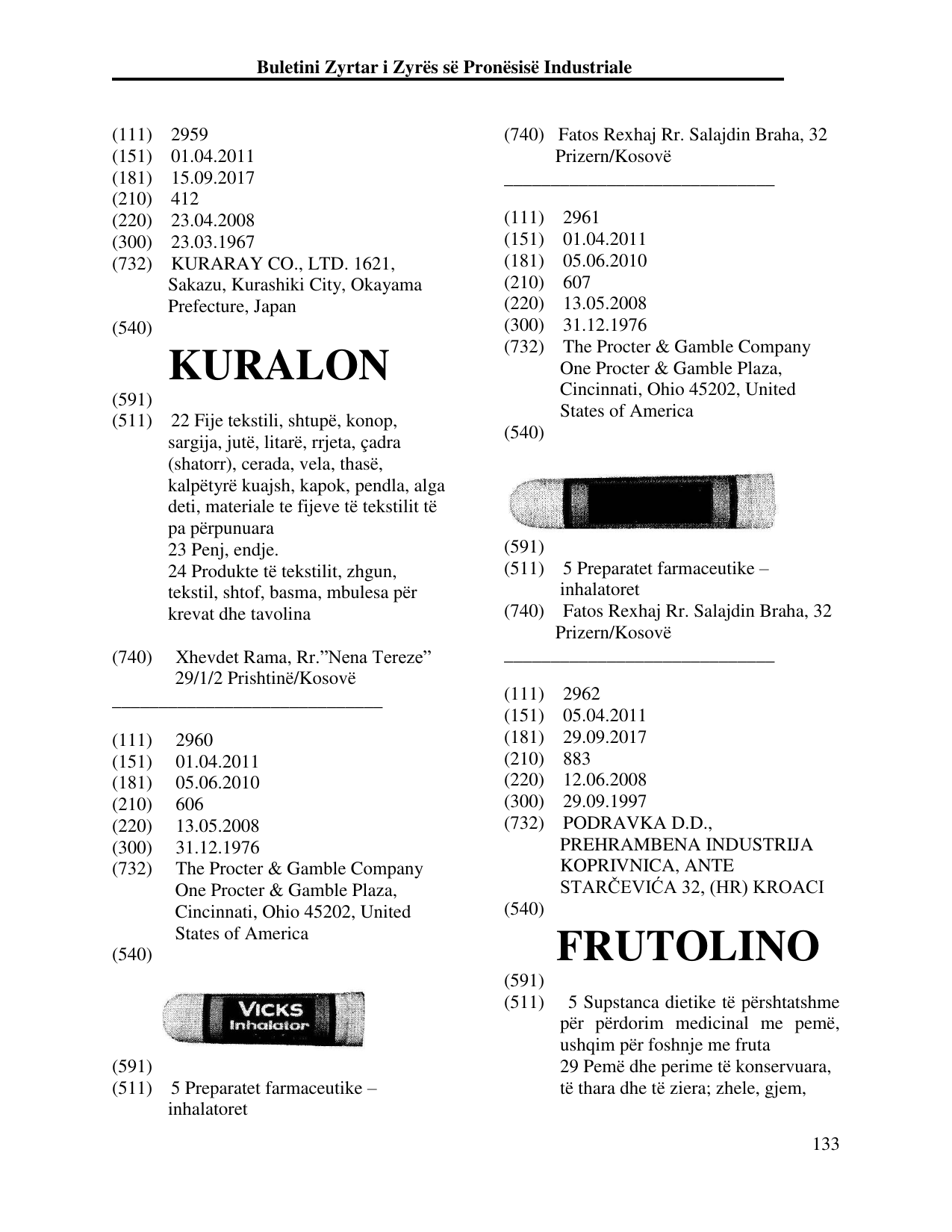 Faqja 133 e buletinit
