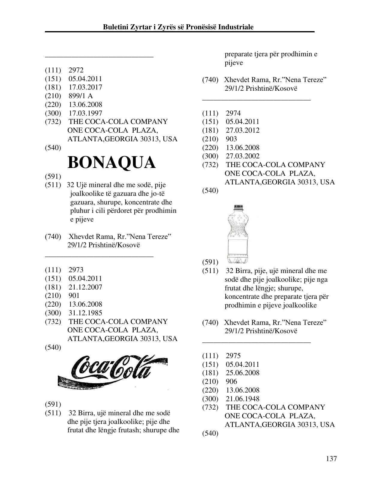 Faqja 137 e buletinit