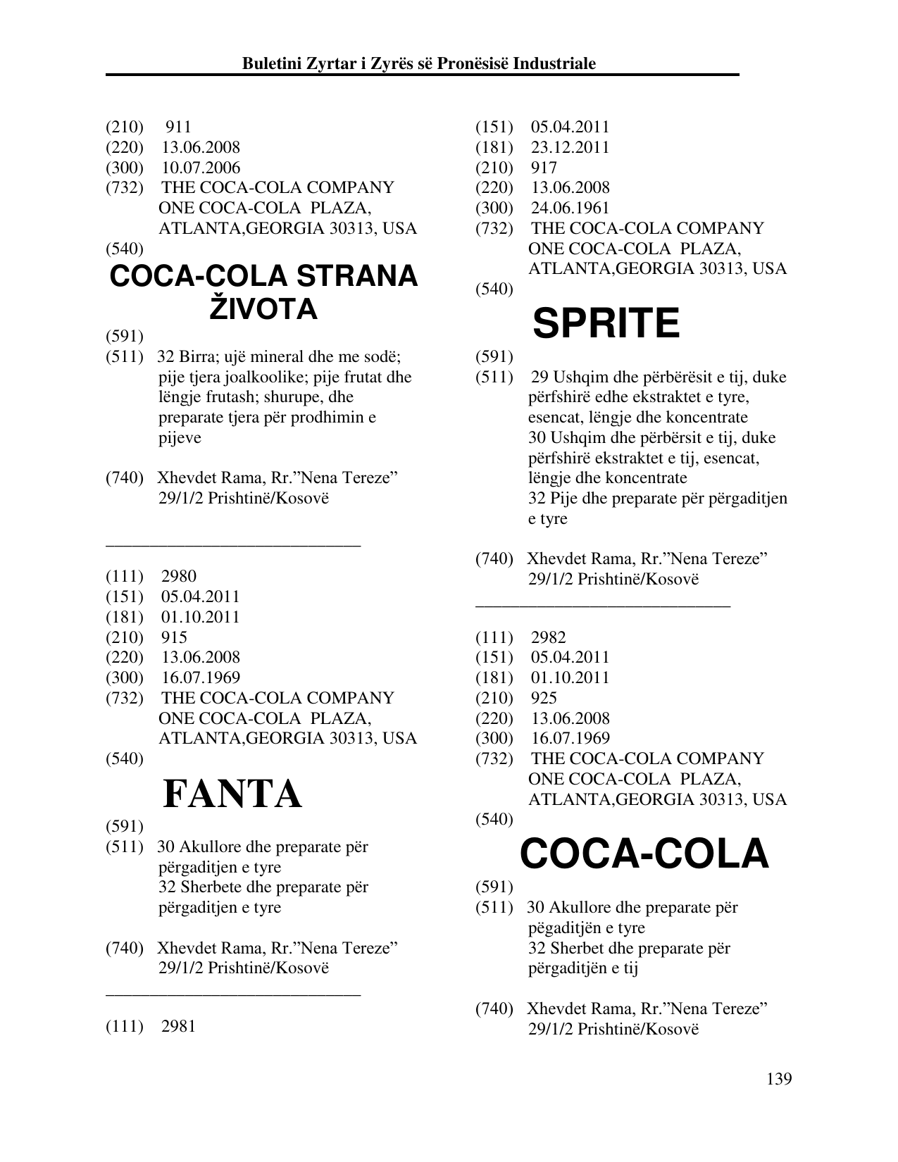 Faqja 139 e buletinit