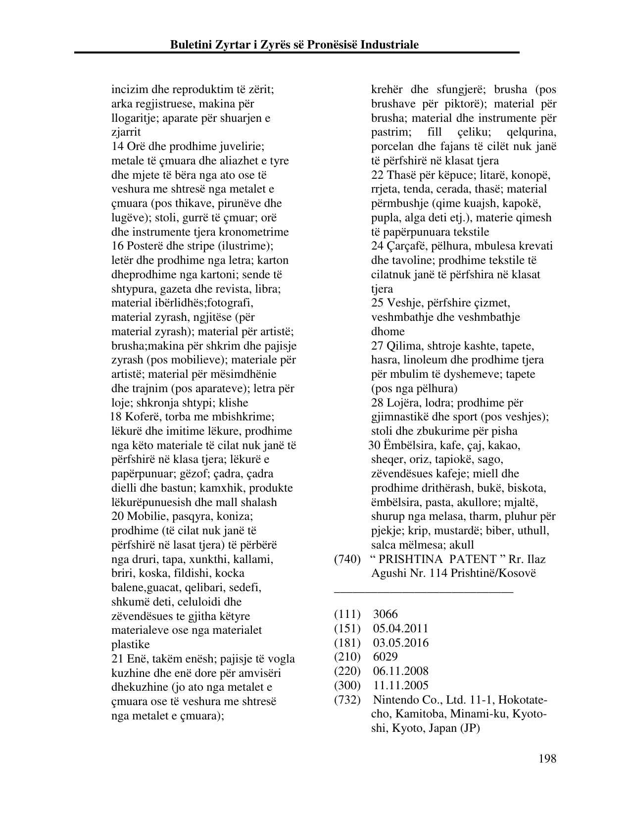 Faqja 198 e buletinit
