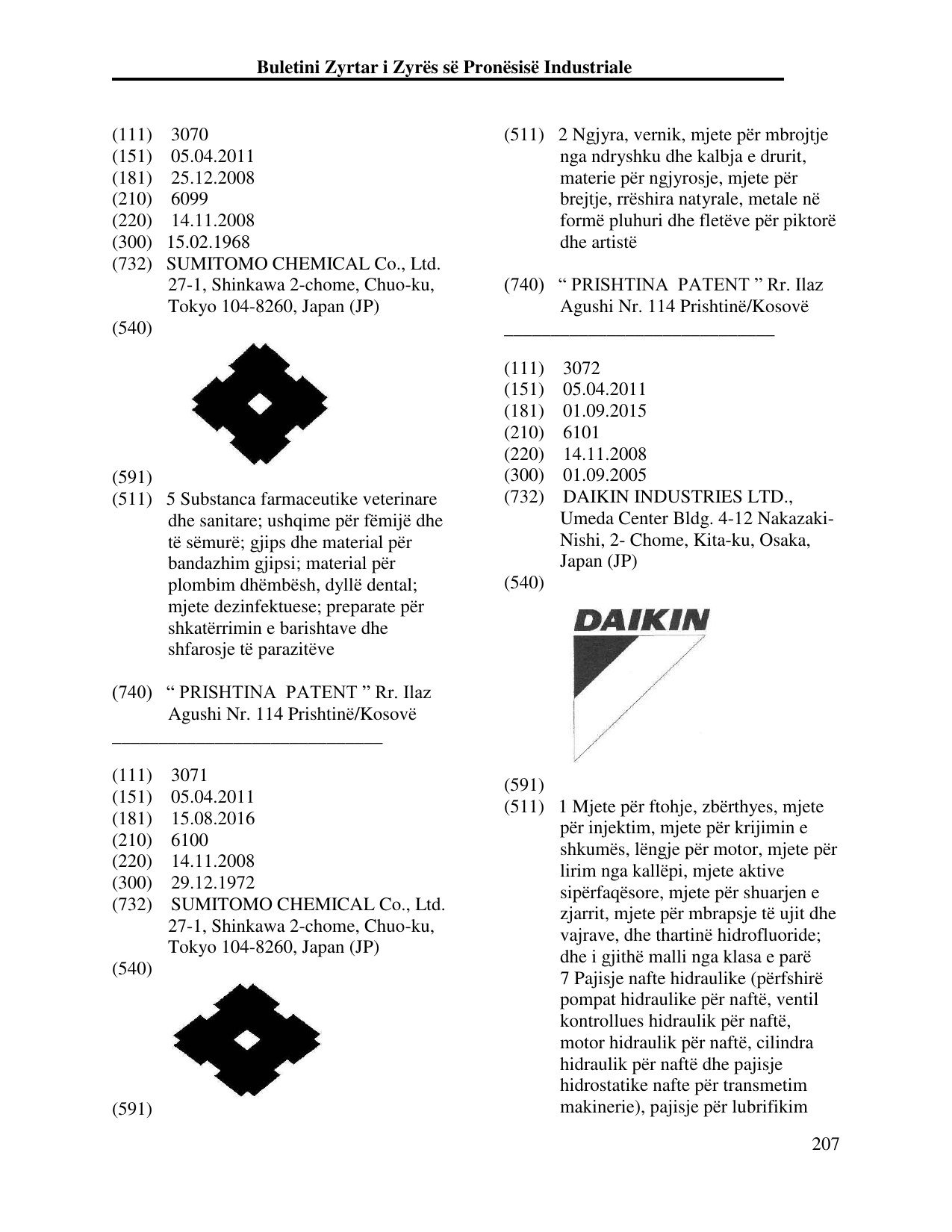 Faqja 207 e buletinit