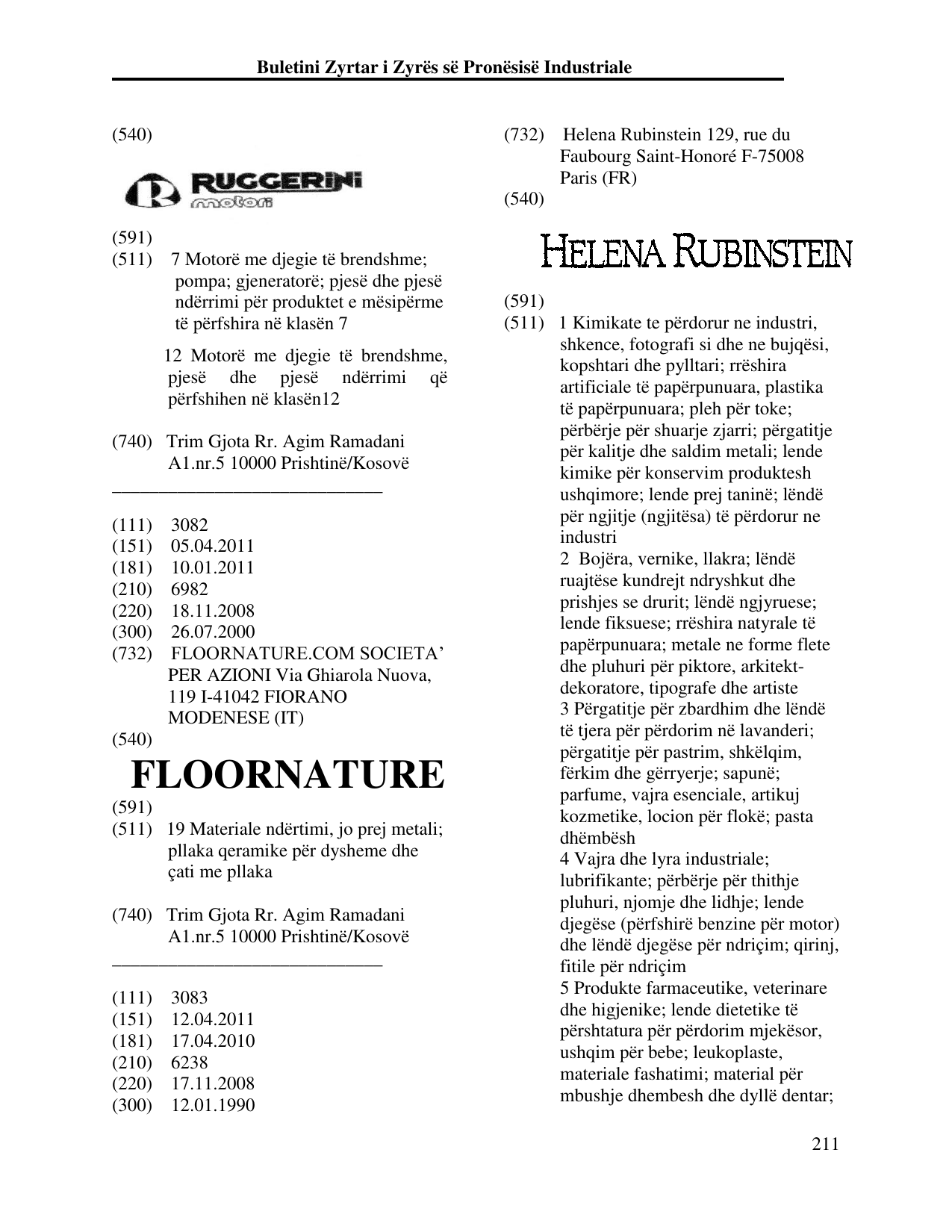Faqja 211 e buletinit