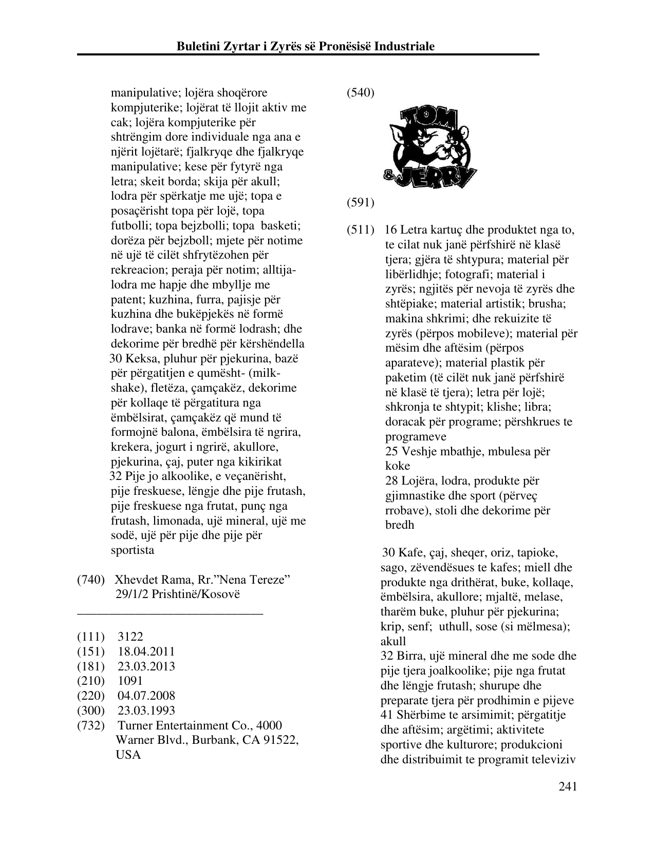 Faqja 241 e buletinit