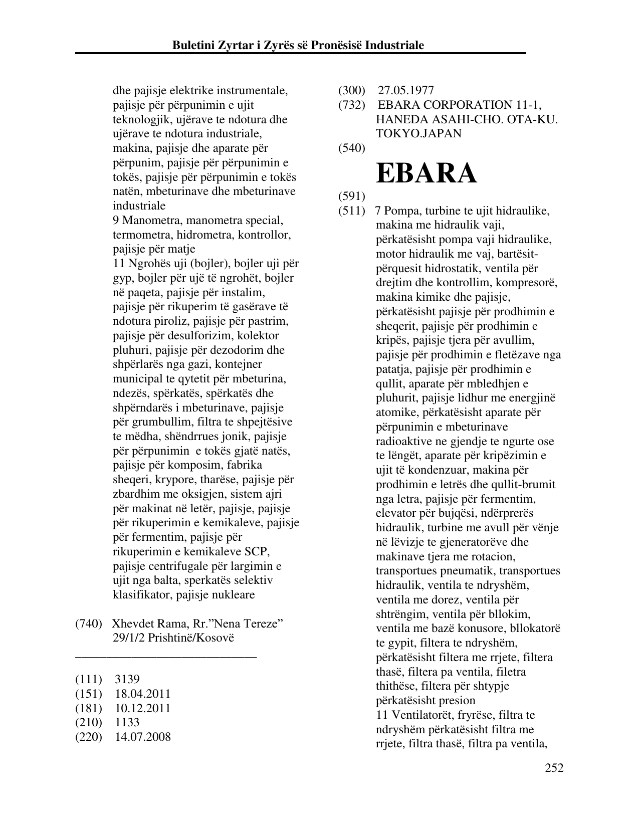 Faqja 252 e buletinit