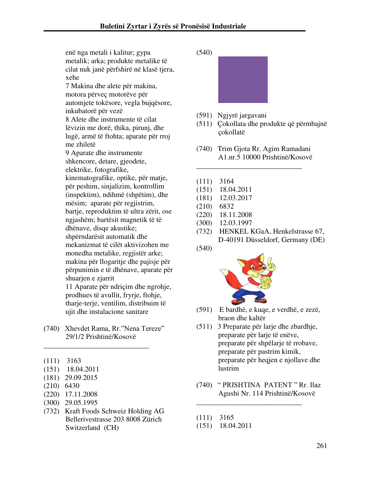 Faqja 261 e buletinit