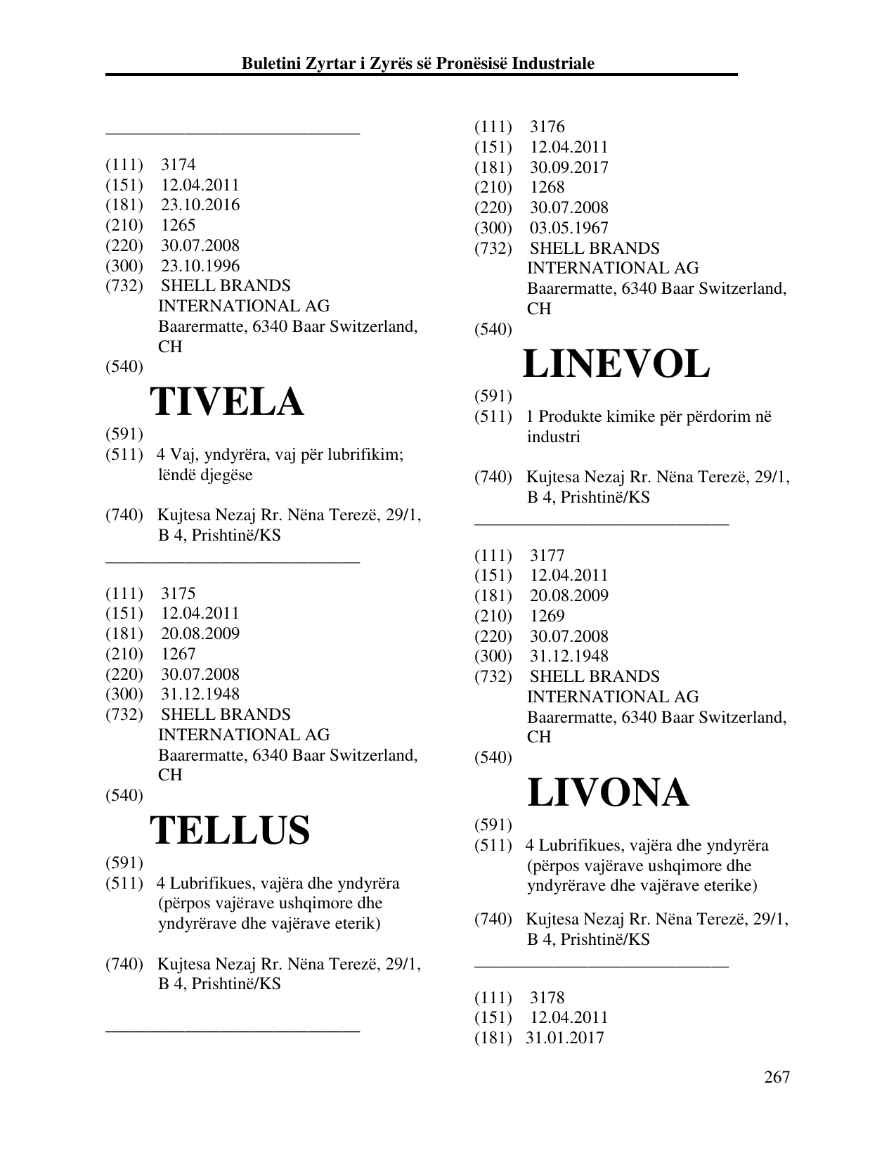 Faqja 267 e buletinit