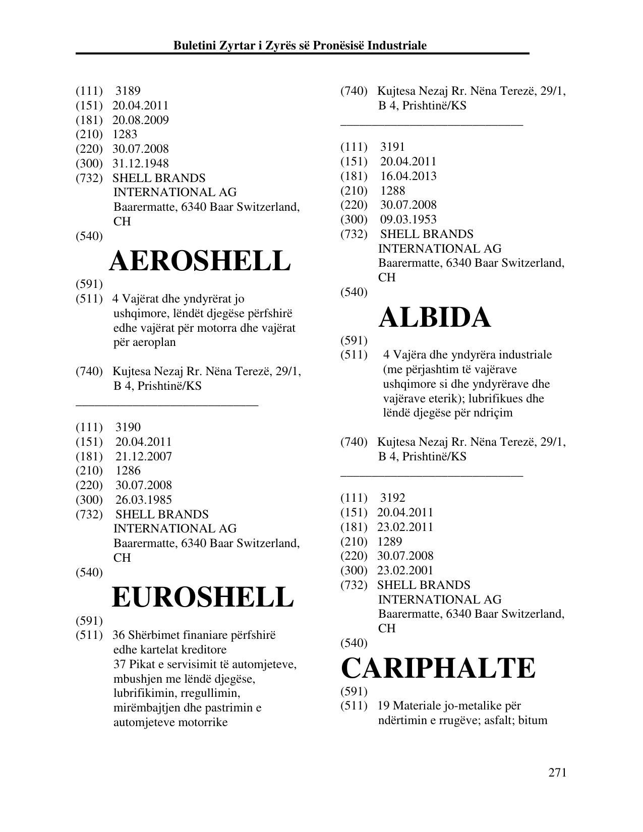 Faqja 271 e buletinit