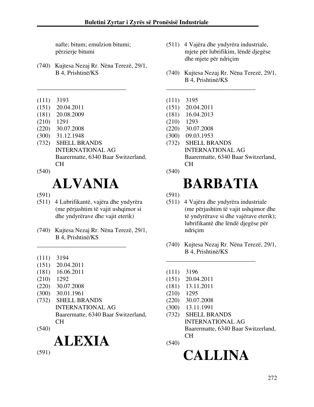 Faqja 272 e buletinit