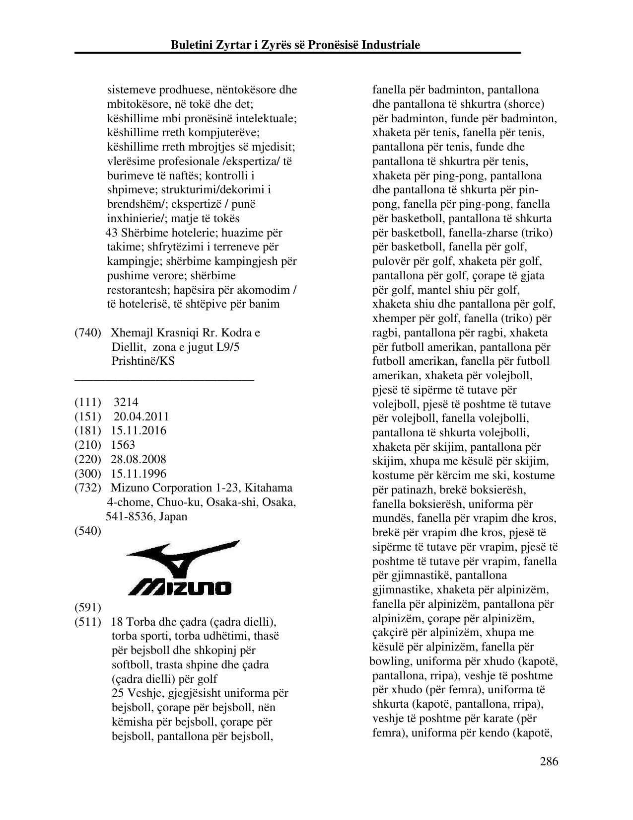 Faqja 286 e buletinit