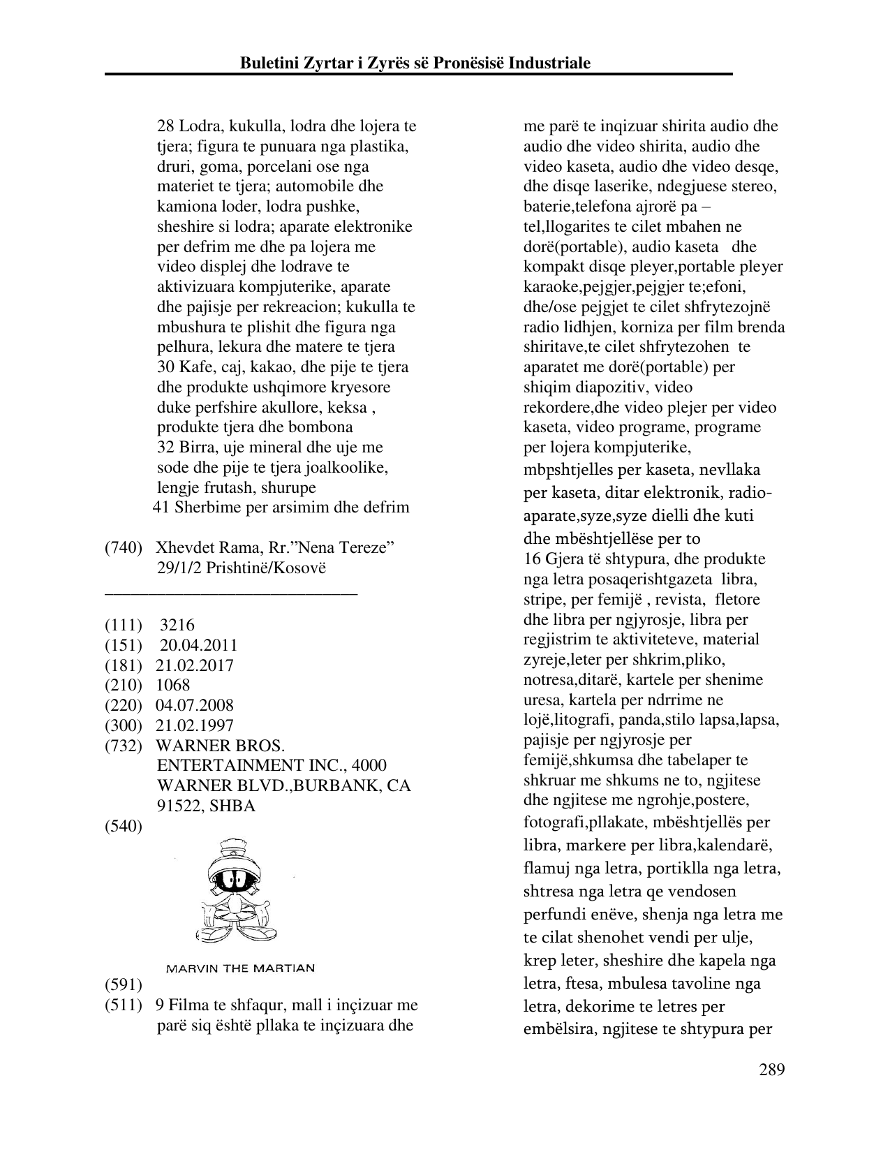 Faqja 289 e buletinit