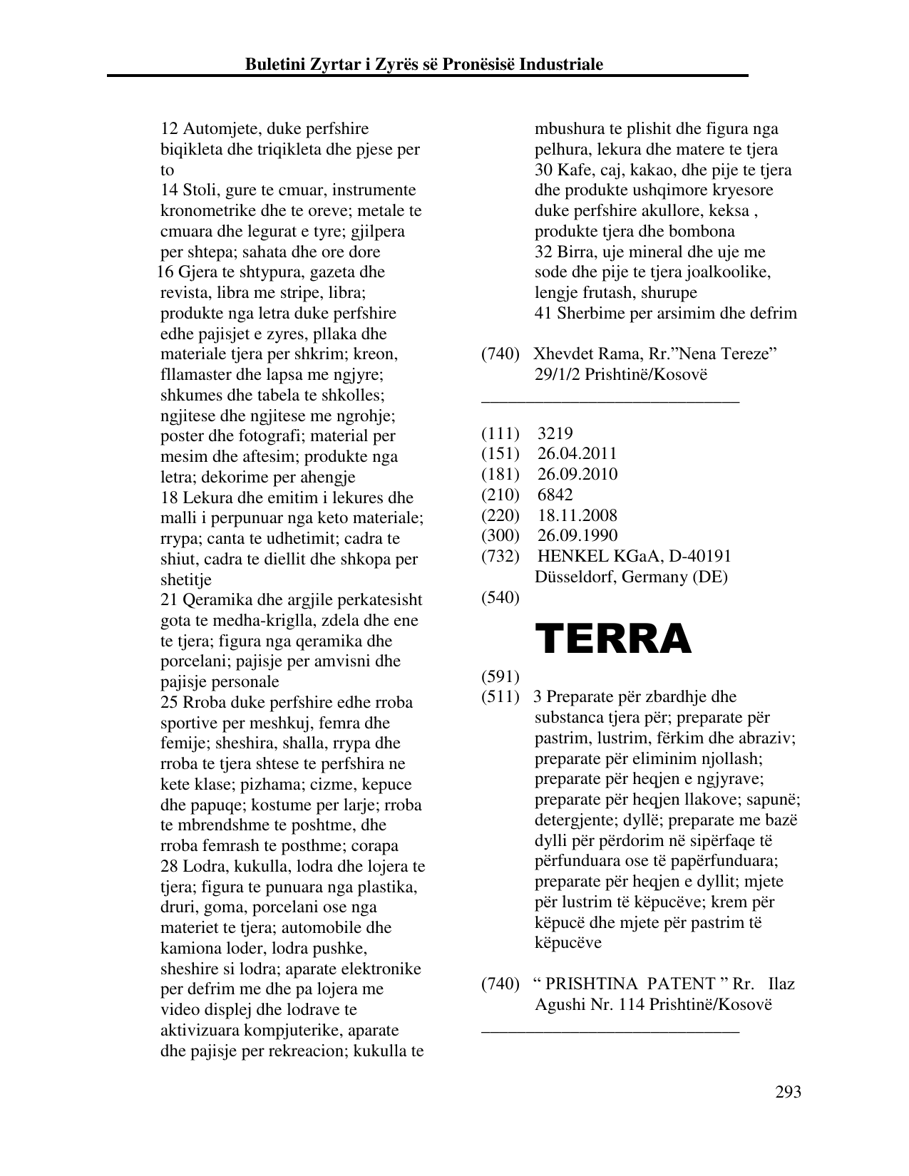 Faqja 293 e buletinit