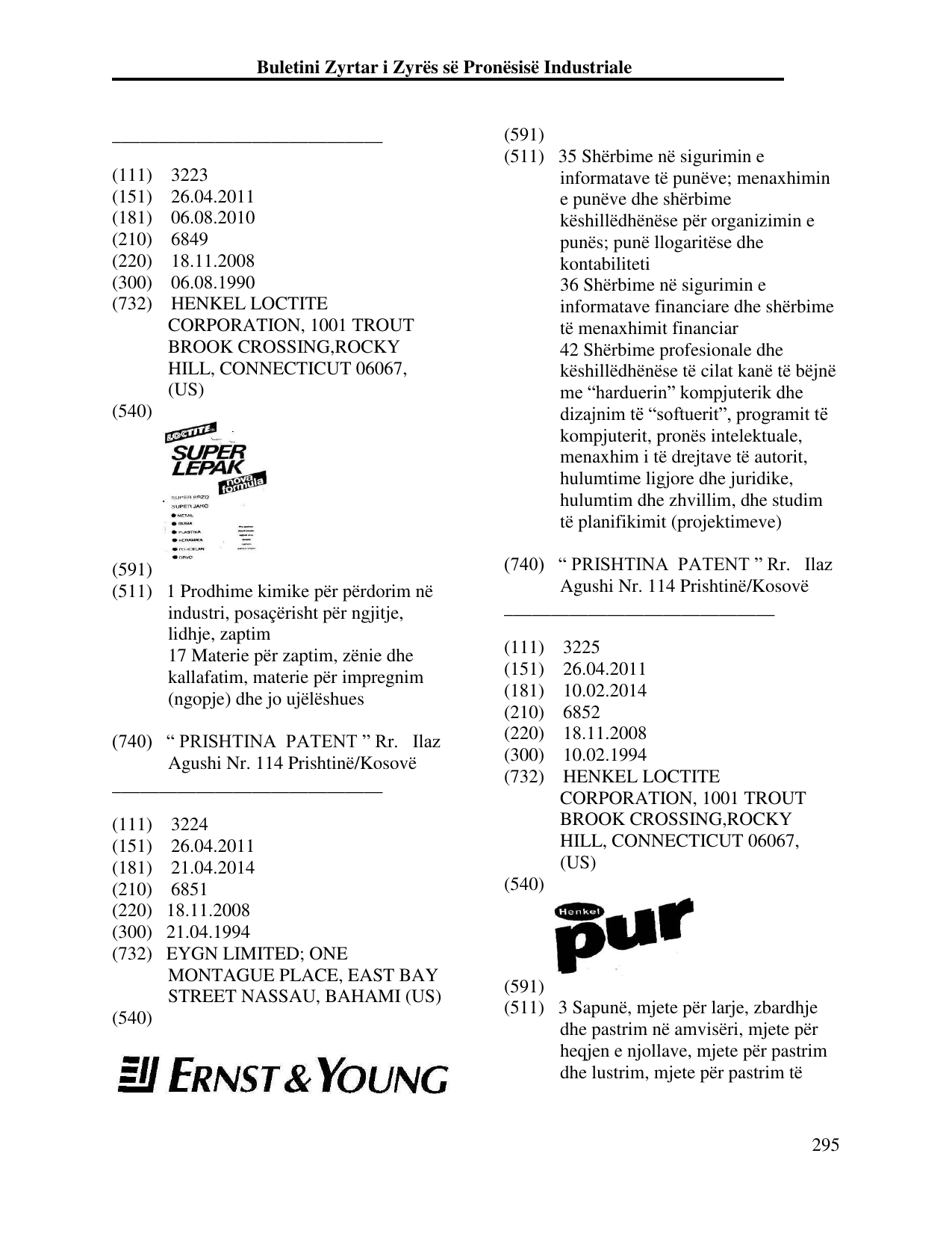 Faqja 295 e buletinit