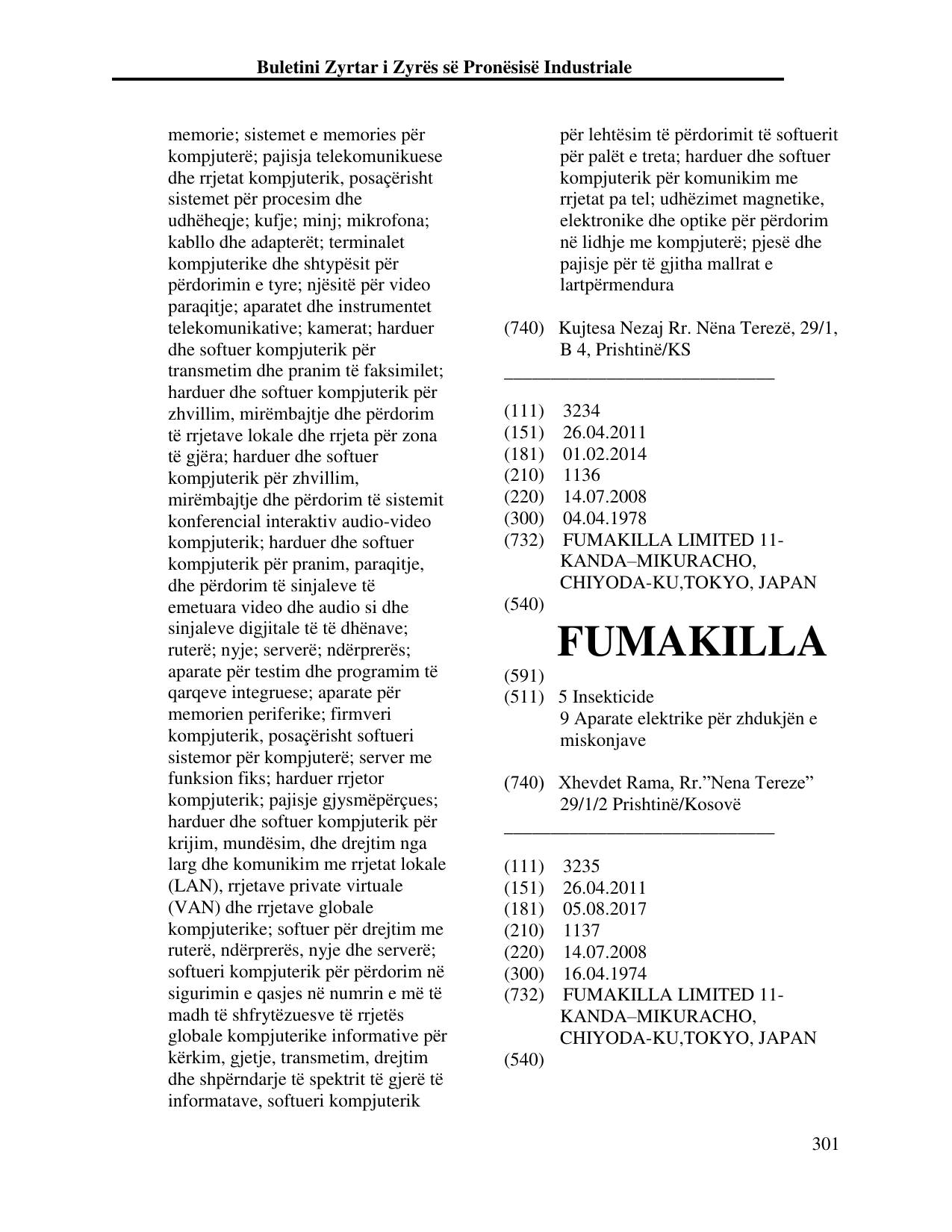 Faqja 301 e buletinit
