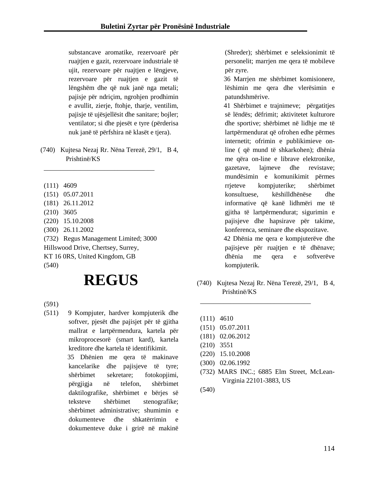 Faqja 114 e buletinit