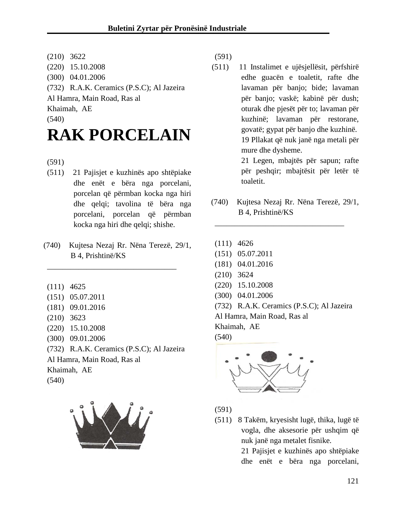 Faqja 121 e buletinit