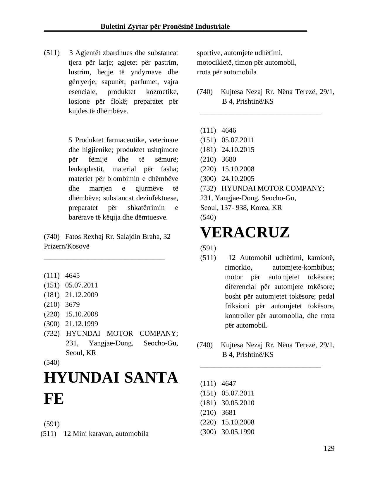 Faqja 129 e buletinit