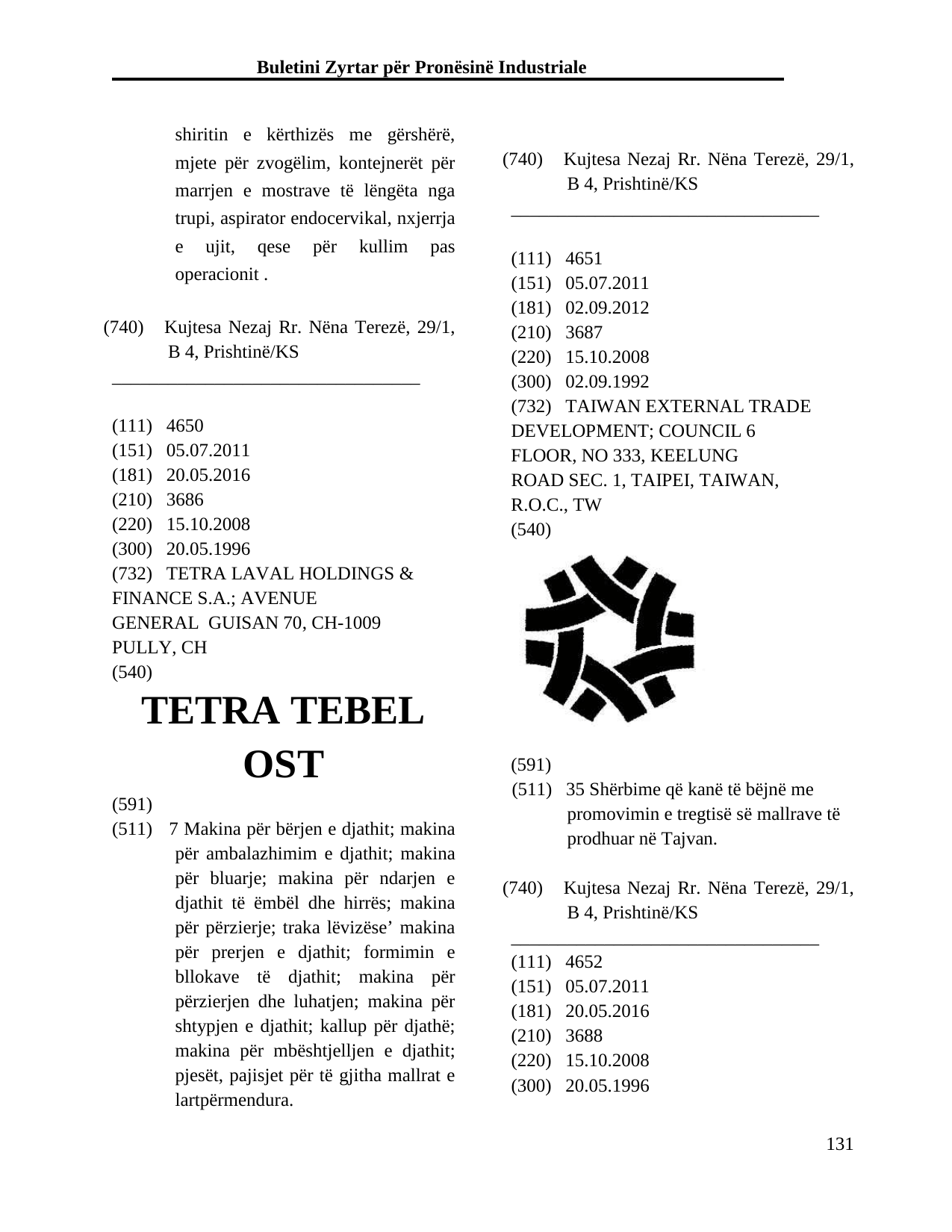 Faqja 131 e buletinit