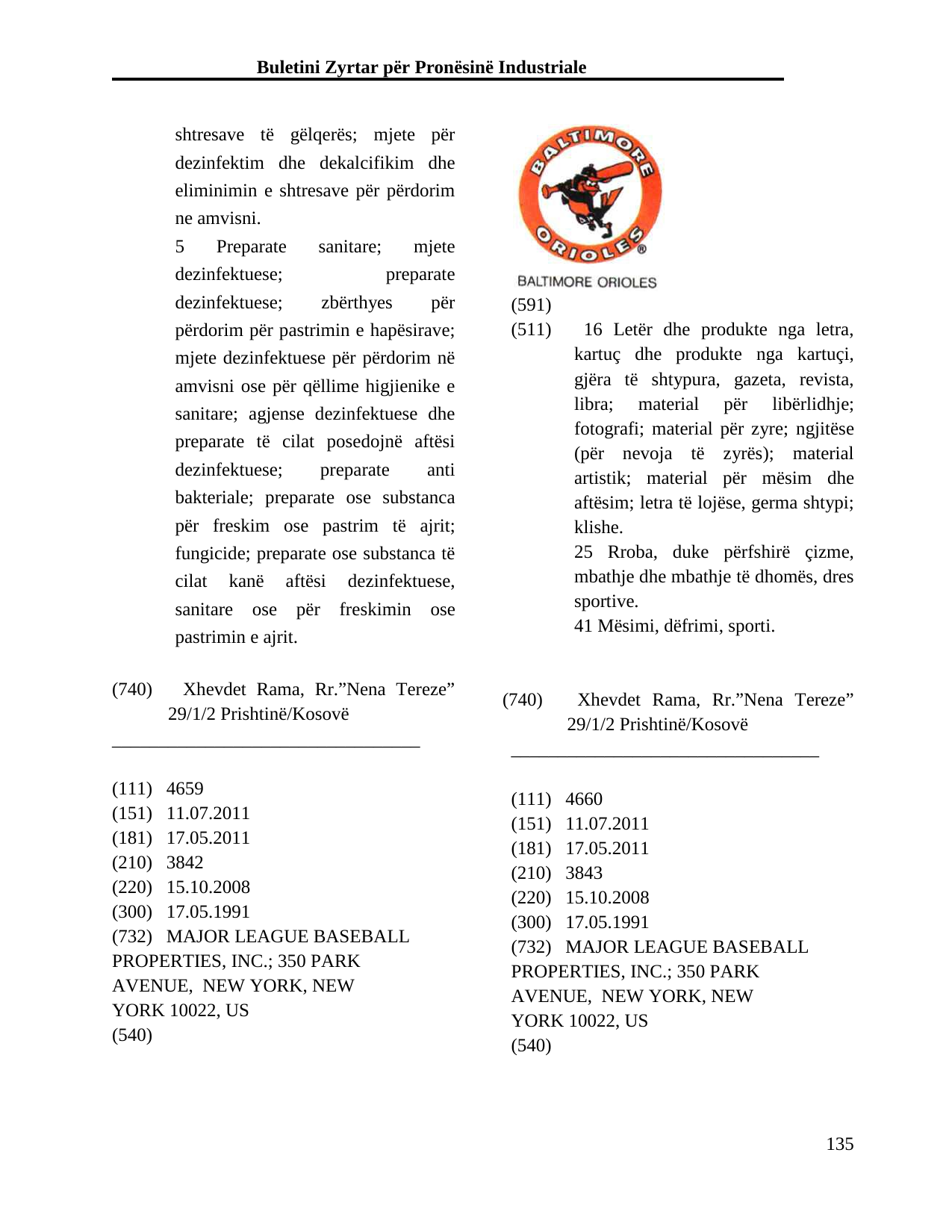 Faqja 135 e buletinit